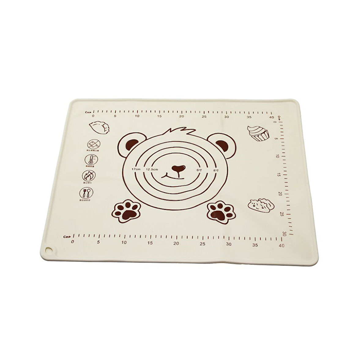 DİKDÖRTGEN  40X50CM  RENKLİ SİLİKON  HAMUR MATI  ÖLÇEK ÇİZİMLİ   240GR (5250)