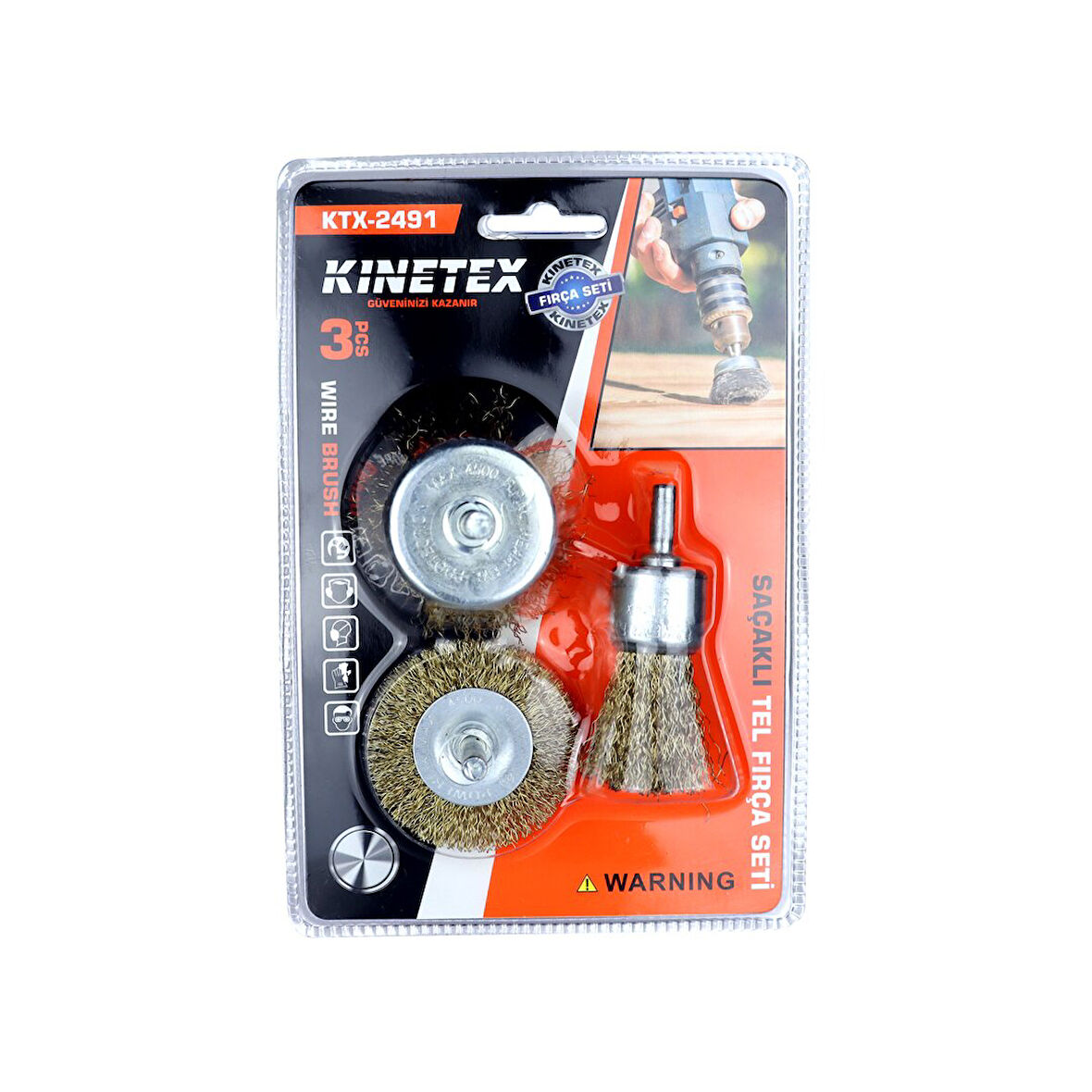 3PCS  SAÇAKLI TEL FIRÇA SETİ (5250)