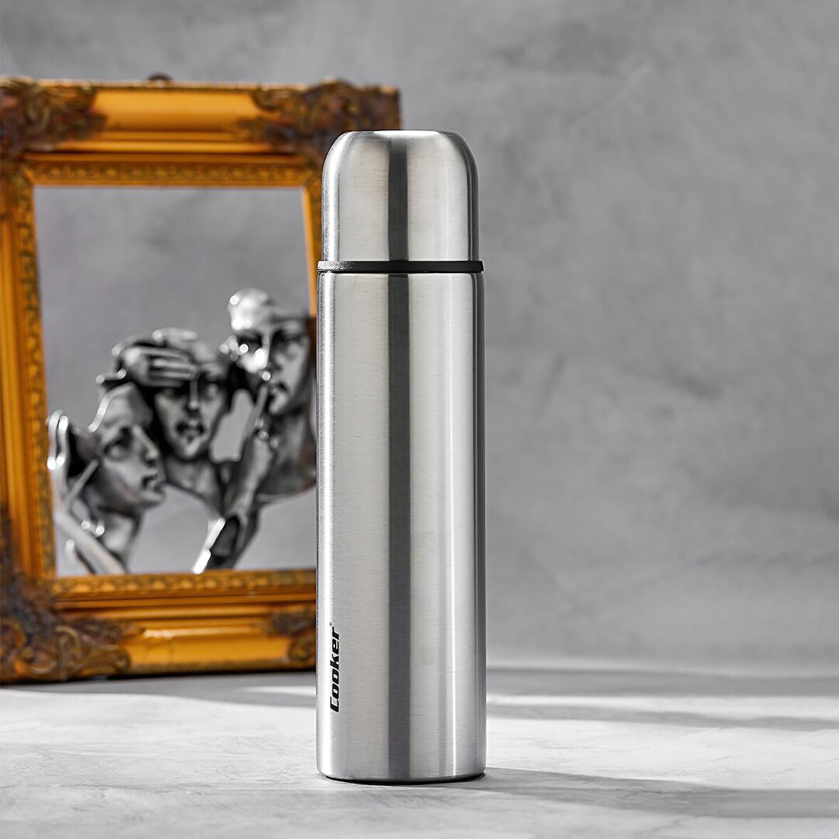 0.75LT KROM TREND TERMOS PASLANMAZ ÇELİK - SIZDIRMAZ KAPAK = BARDAK (5250)