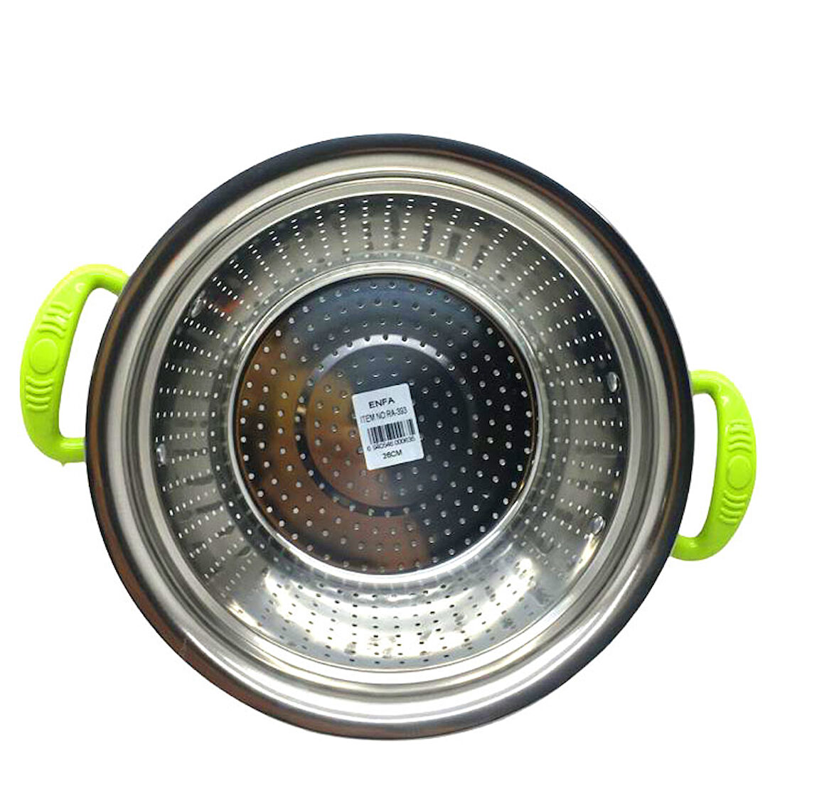 PLASTİK RENKLİ KULP METAL SEPET SÜZGEÇ 26CM. (5250)