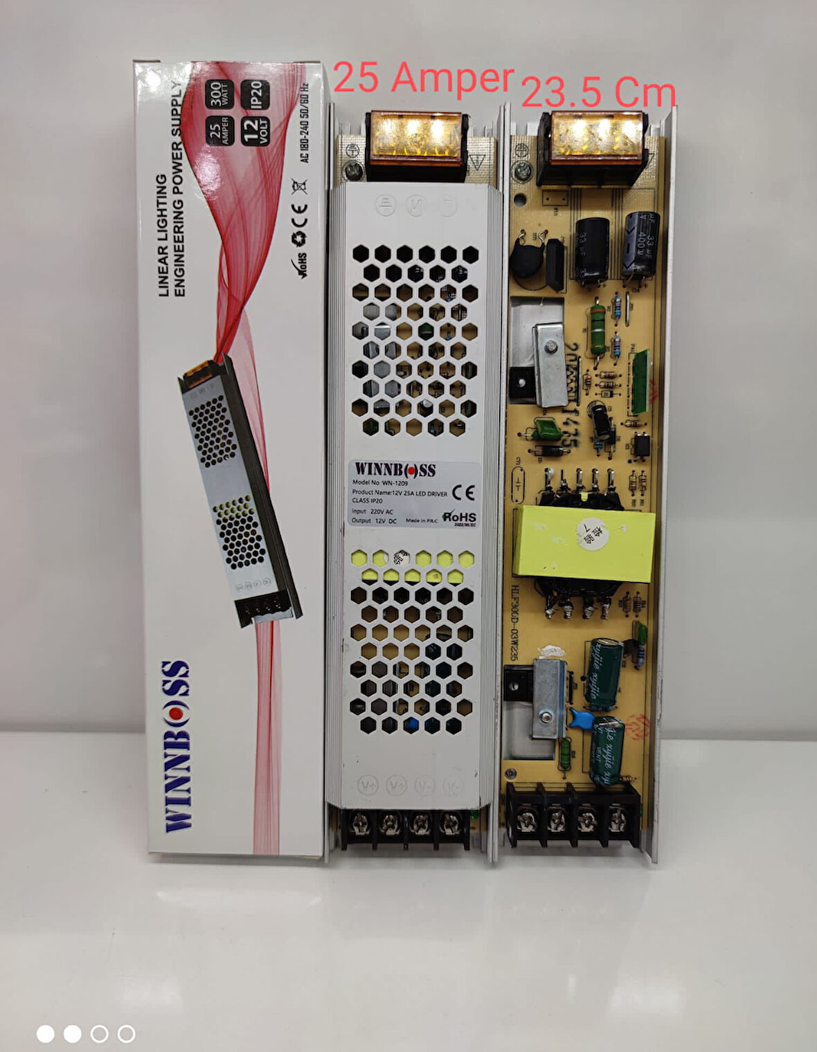 12V-25A-300W-IP20 ULTRA SLİM TRAFO (5250)