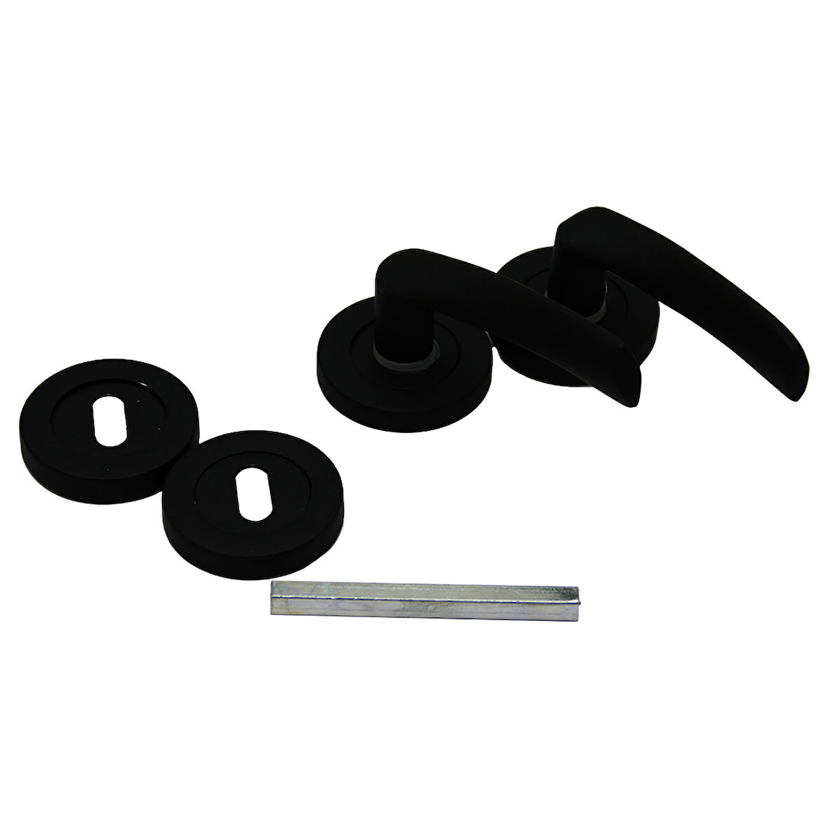 ÇELİKEL ERİŞ-10 AMERİKAN ODA KAPI KOLU SİYAH (5250)