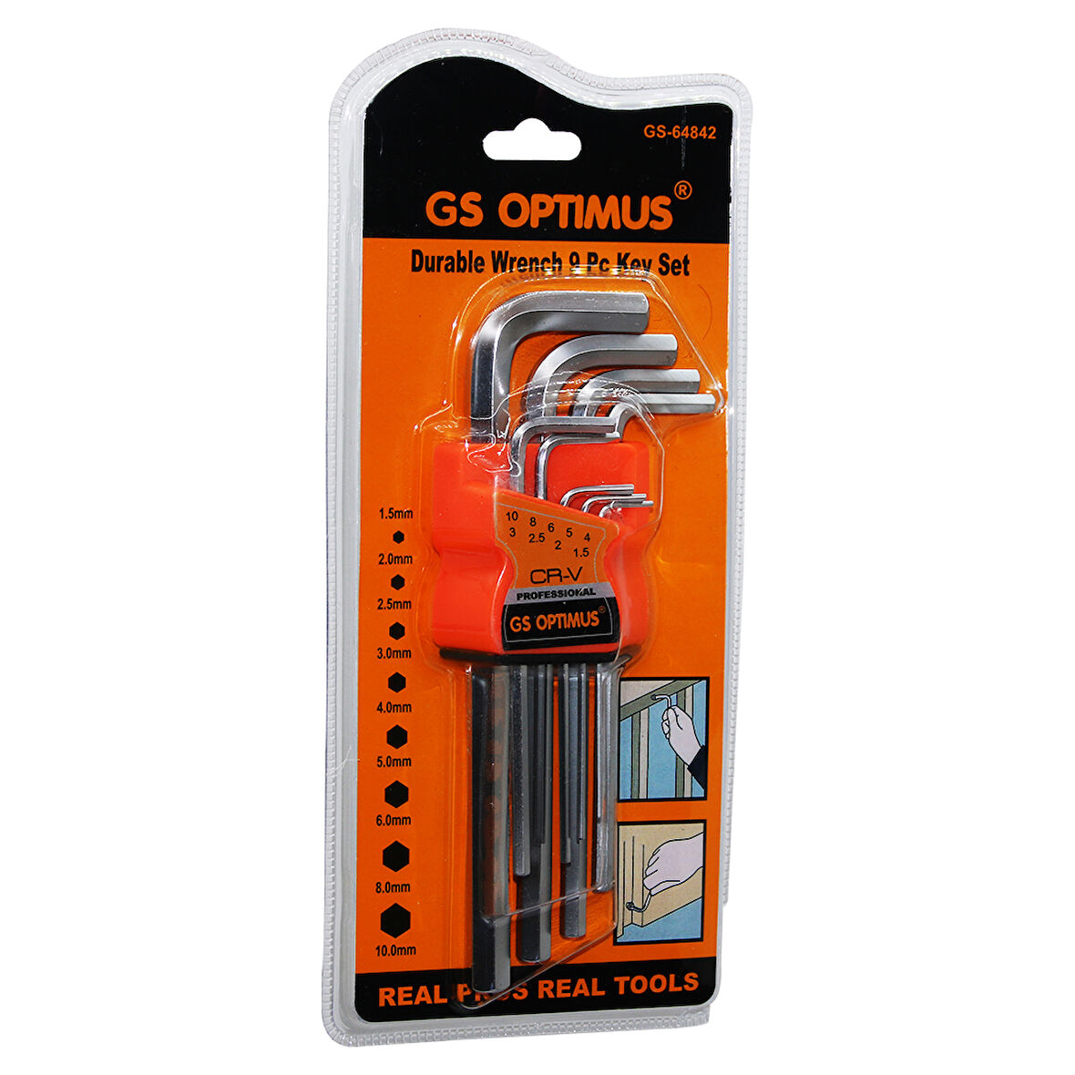 9 PARÇA  KROM UZUN - DÜZ ALYAN 180MM (5250)