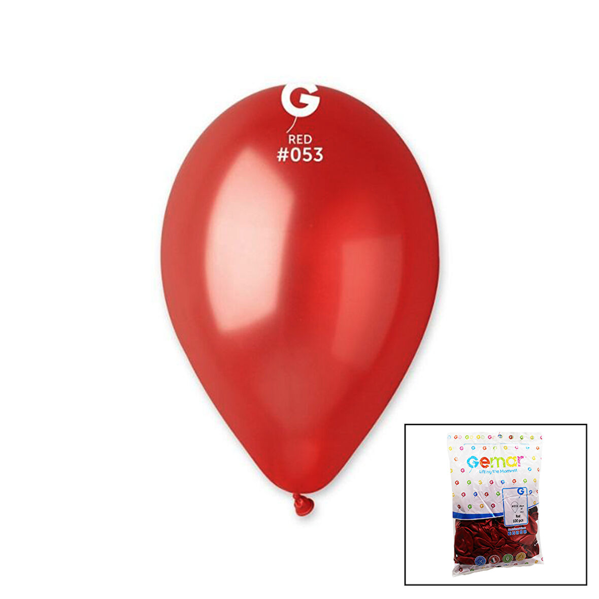 GM-110-53 METALİK - KIRMIZI BALON 11&apos;&apos; - 28CM - 100 PARÇA (5250)