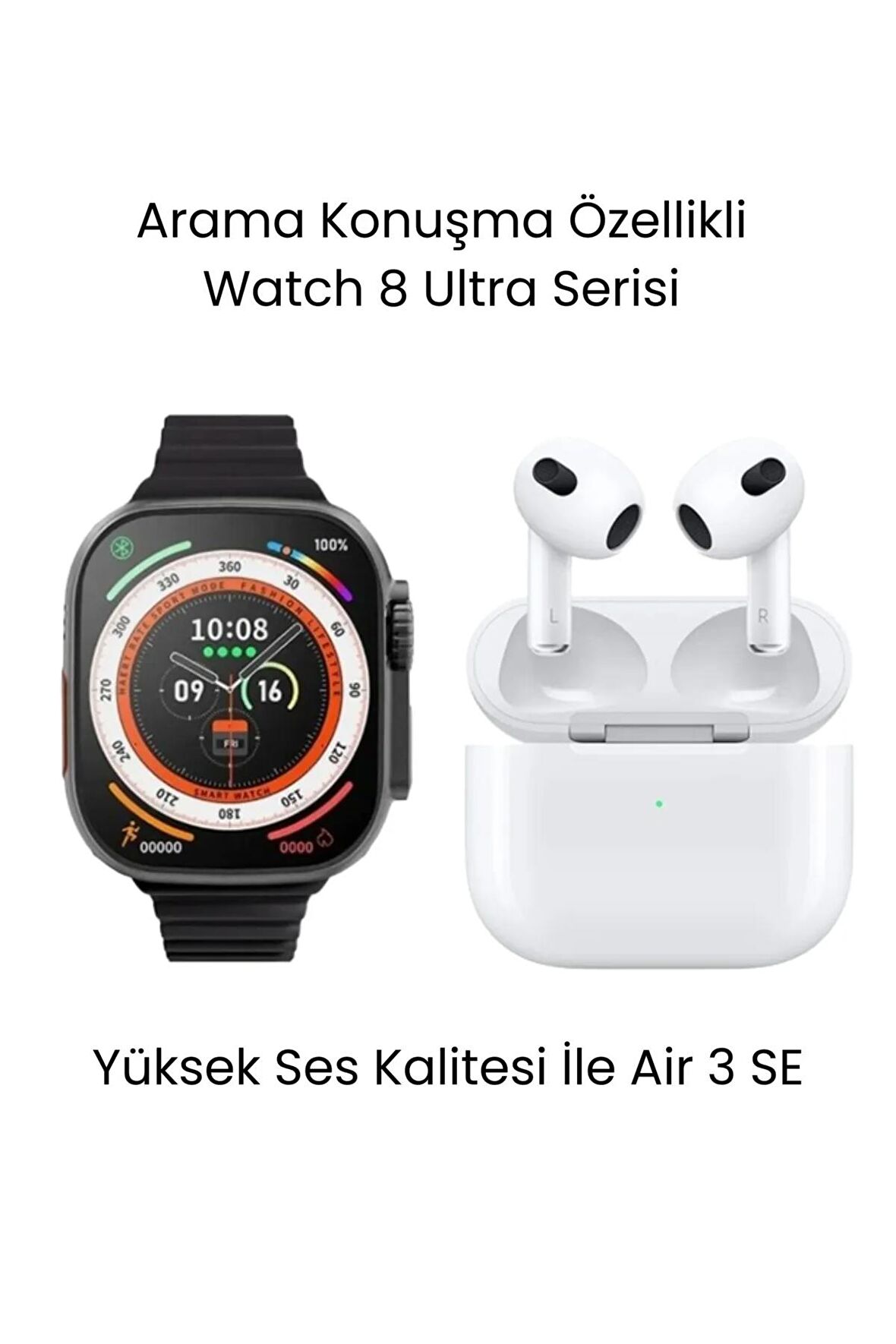 Watch 8 Ultra Serisi Akıllı Saat ve Air 3 SE Bluetooth Kulaklık