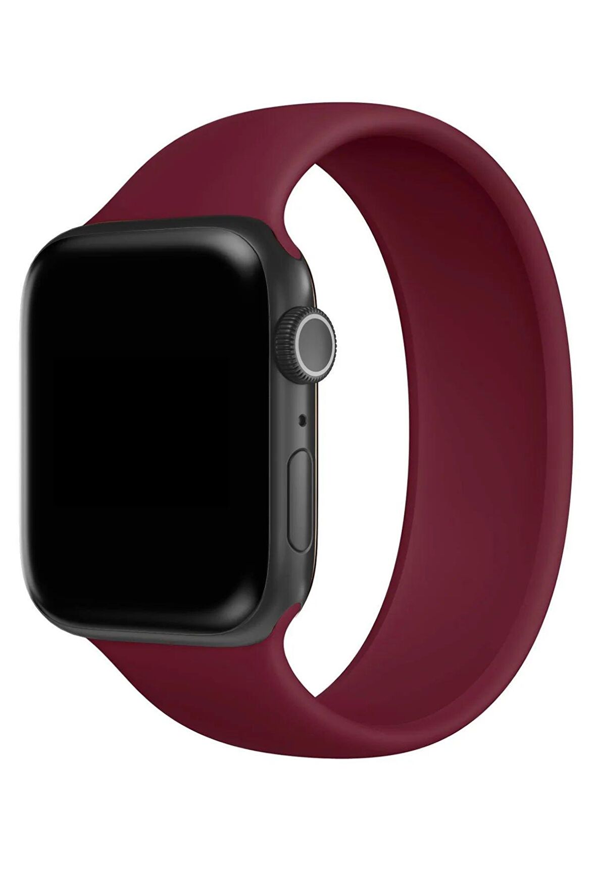 Megafox Apple Watch 2/3/4/5/6/7/8/Se/Ultra Silikon Kordon Solo Loop Medium (M) 42-44-45-49 Mm Uyumlu