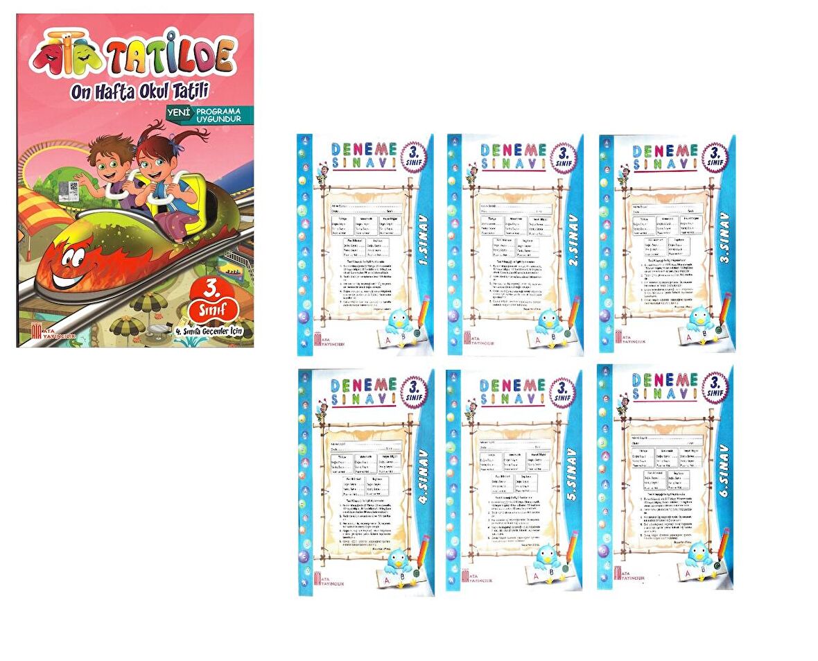 3.Sınıf Ata Tatilde (4.Sınıfa Geçenler İçin)+ 6 lı Deneme Sınavı