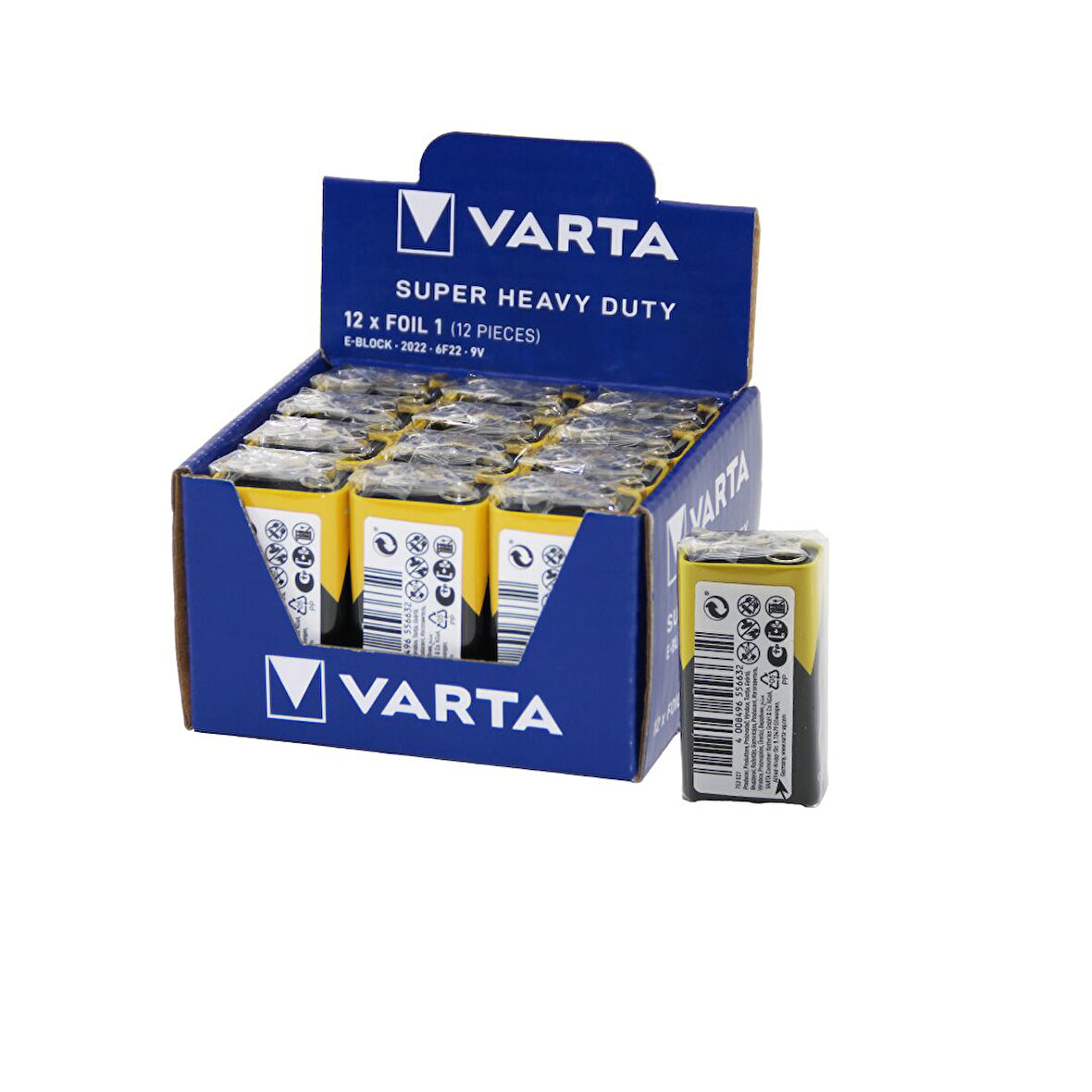 VARTA  9 VOLT  PİL  E   12PCS (5256)