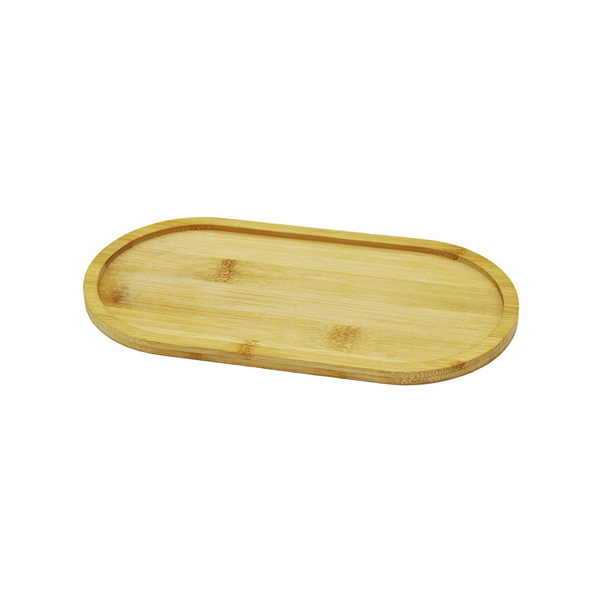 OVAL AHŞAP BAMBU YAĞDANLIK ALTLIK 12X23CM (5256)