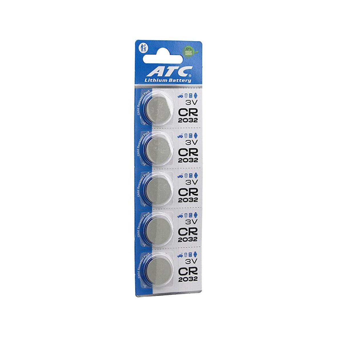 ATC LİTHİUM BATTERY CR-2032 PARA PİL LİTYUM 3V 5Lİ KART (5256)