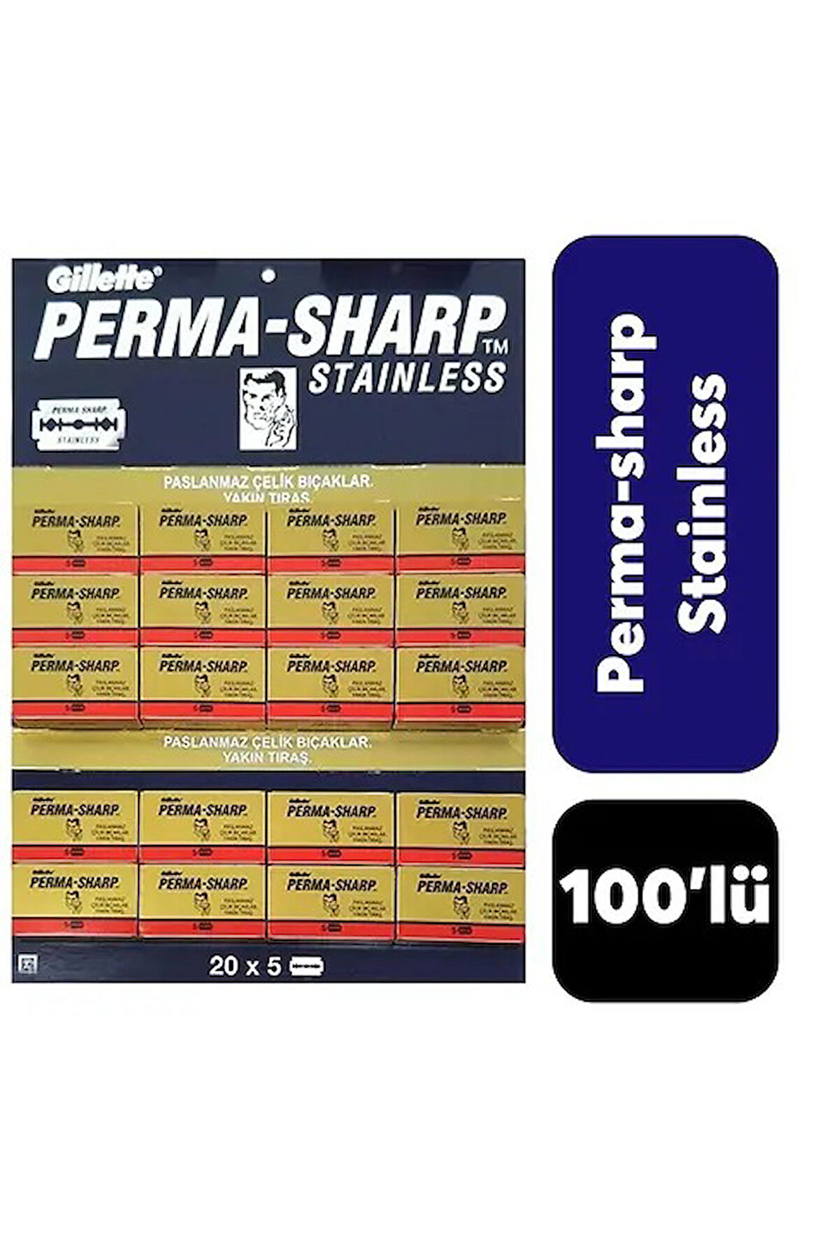 PERMA-SHARP TAM JİLET 5 PARÇA  X 20 PARÇA (5256)