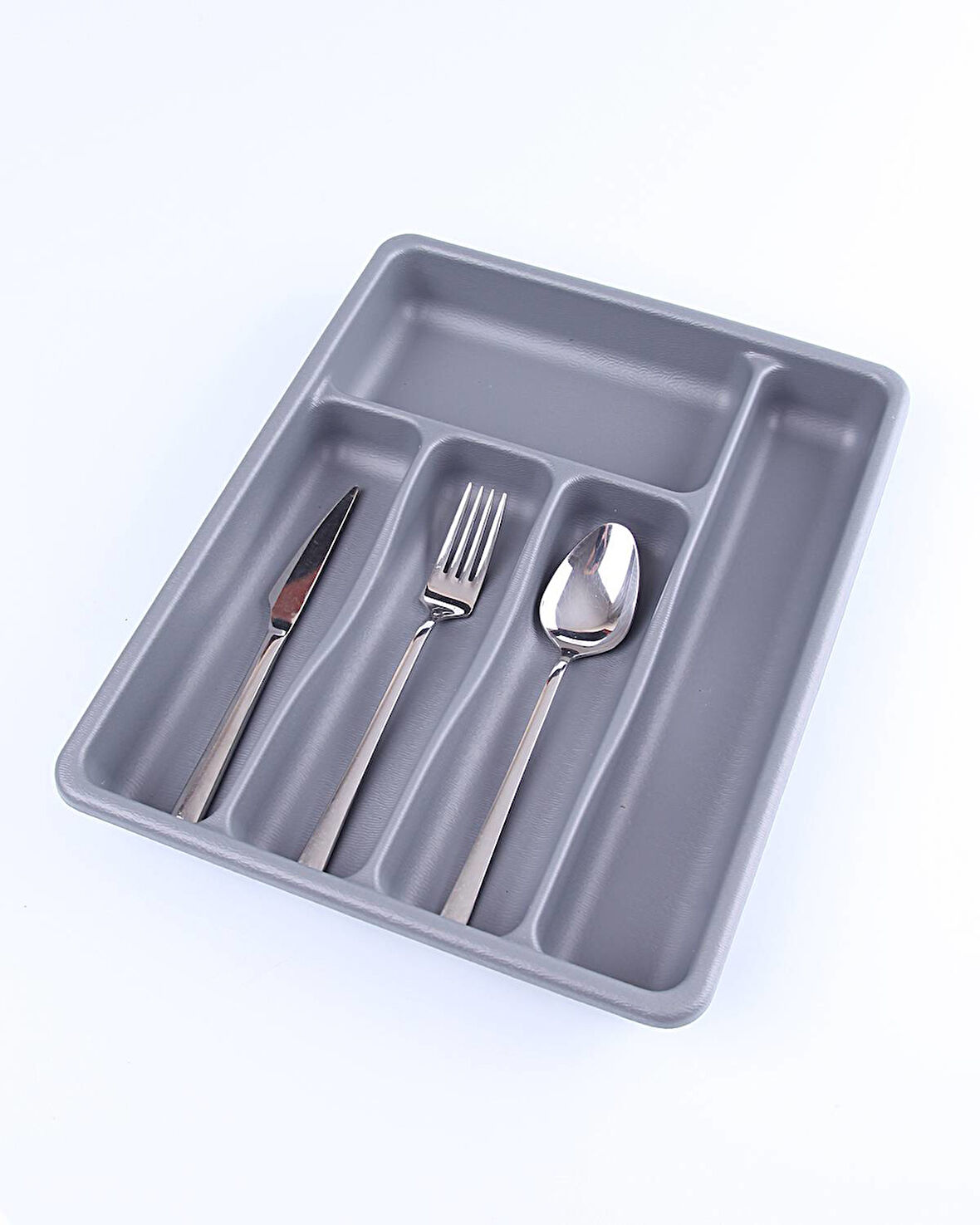 GRİ - 5 BÖLMELİ ÇEKMECE İÇİ KAŞIKLIK 36x29x5cm (5256)