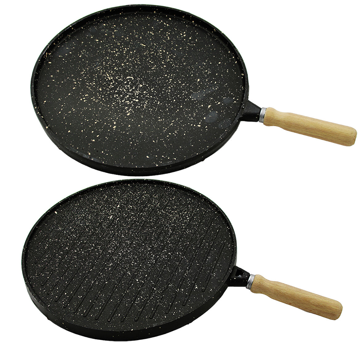 ÇİFT TARAFLI DÖKÜM GRANİT BAZLAMA - GÖZLEME TAVASI 36CM (5256)