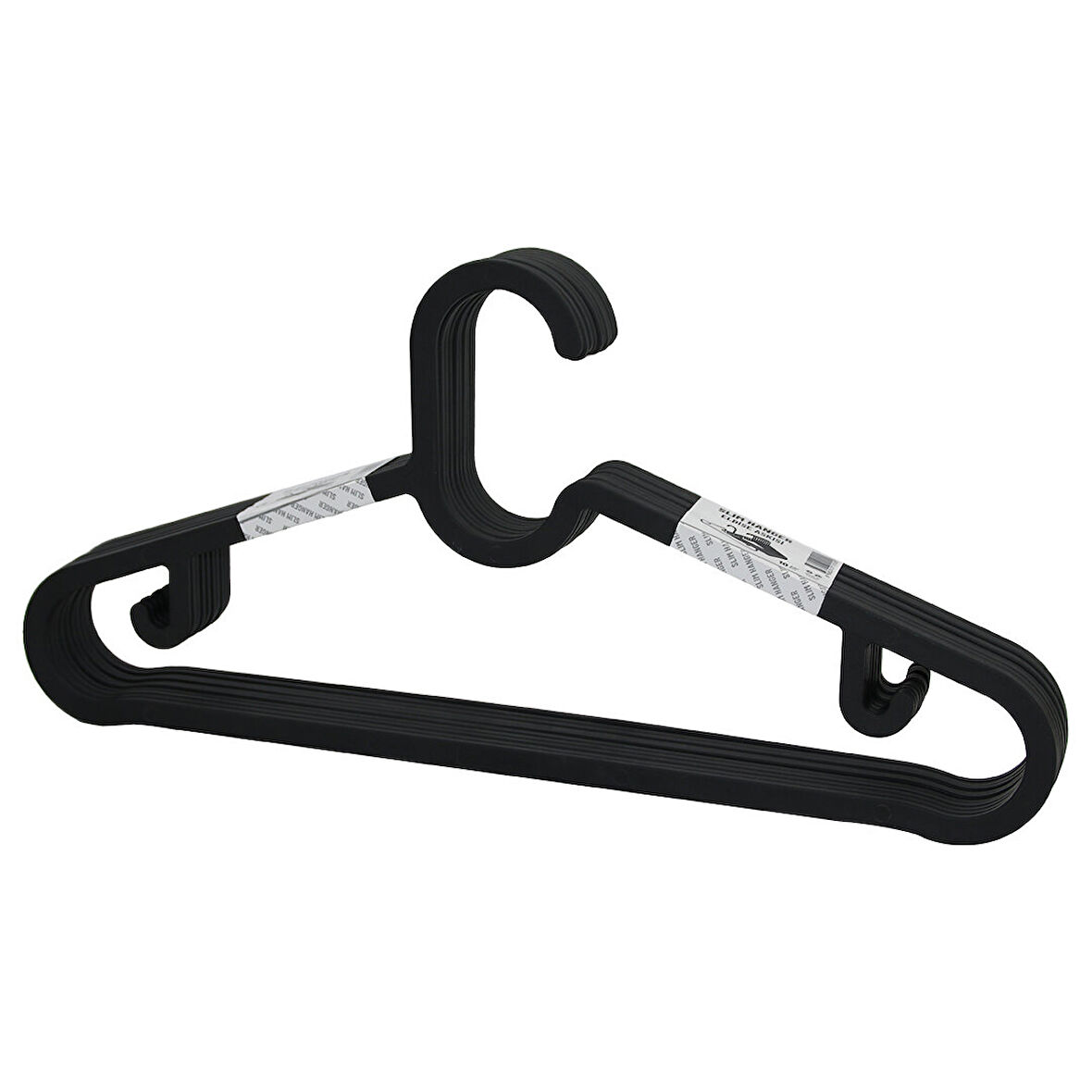 10PCS PLASTİK - ANTRASİT GRİ ELBİSE ASKISI (5256)