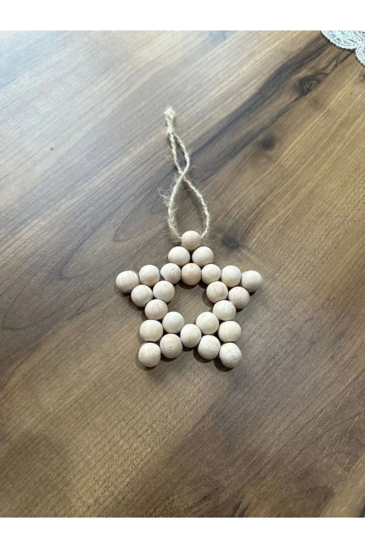 Dekoratif ahşap boncuk yıldız tek parça kapı duvar ,bebek odası ,dolap mutfak  süsü hediyelik