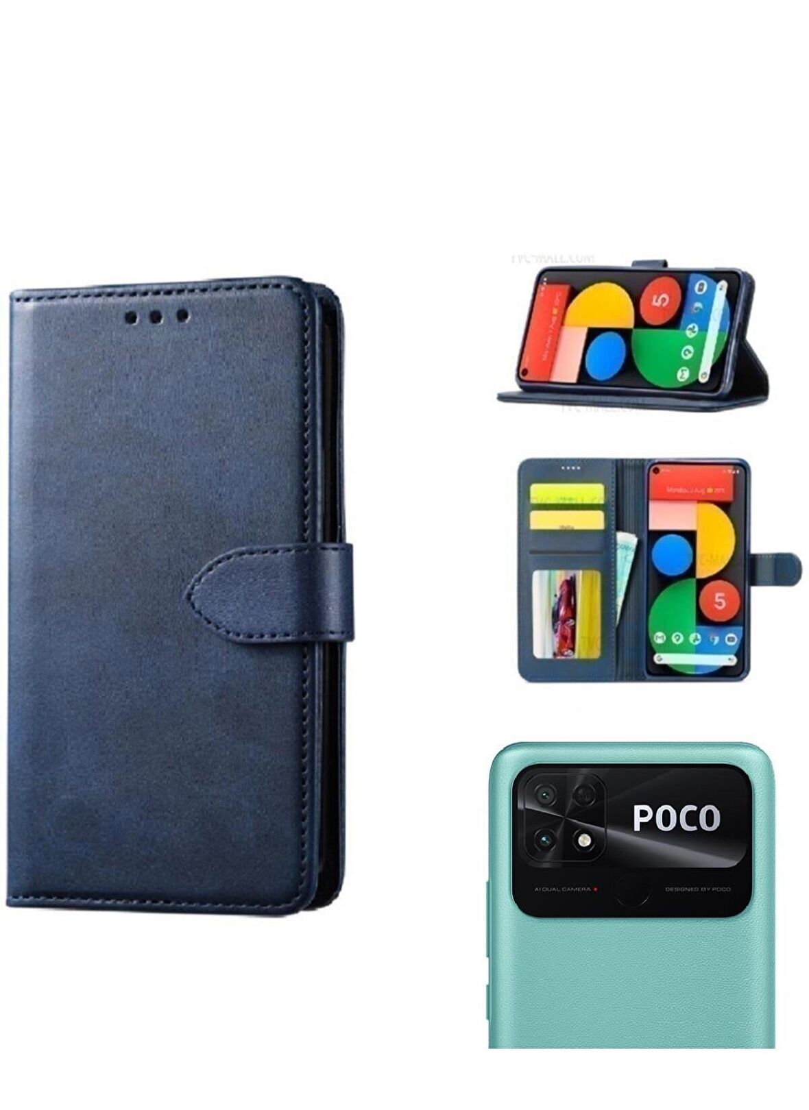 Xiaomi Poco C40 Cüzdanlı Ve Kapaklı Kılıf