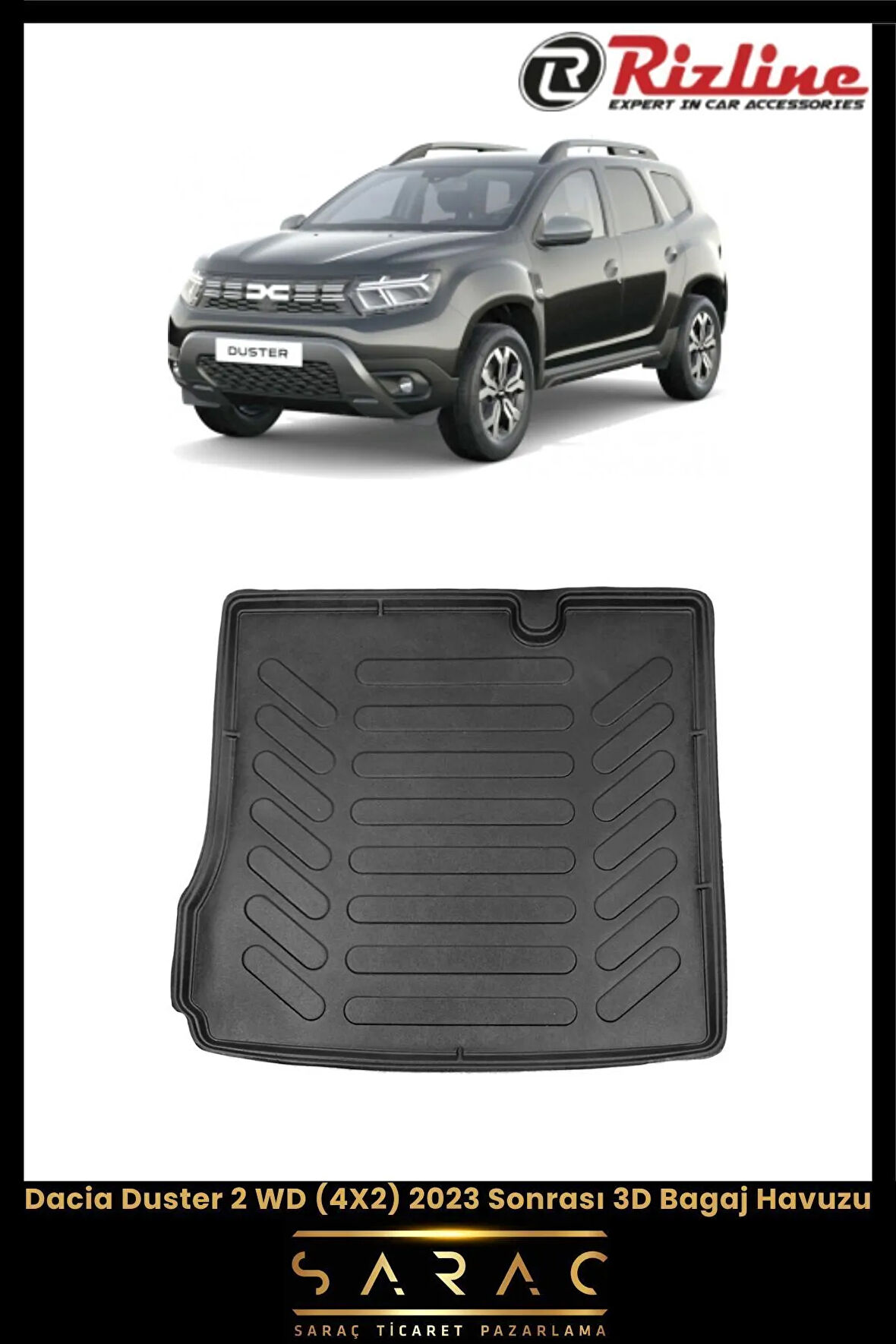Rizline Dacia Duster 4x2 2023 Model 3D Bagaj Havuzu