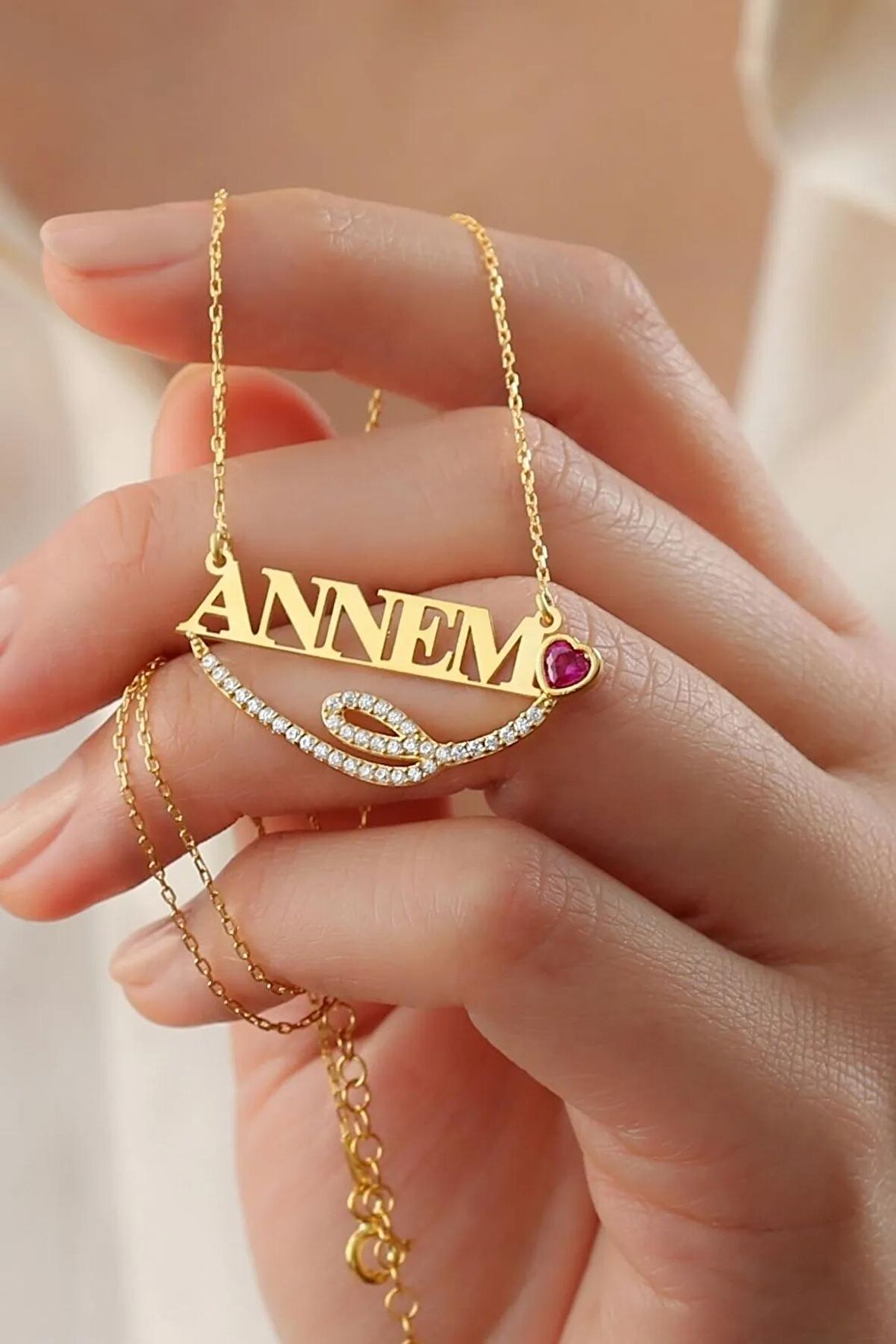 925 Ayar Gümüş Annem Kolye