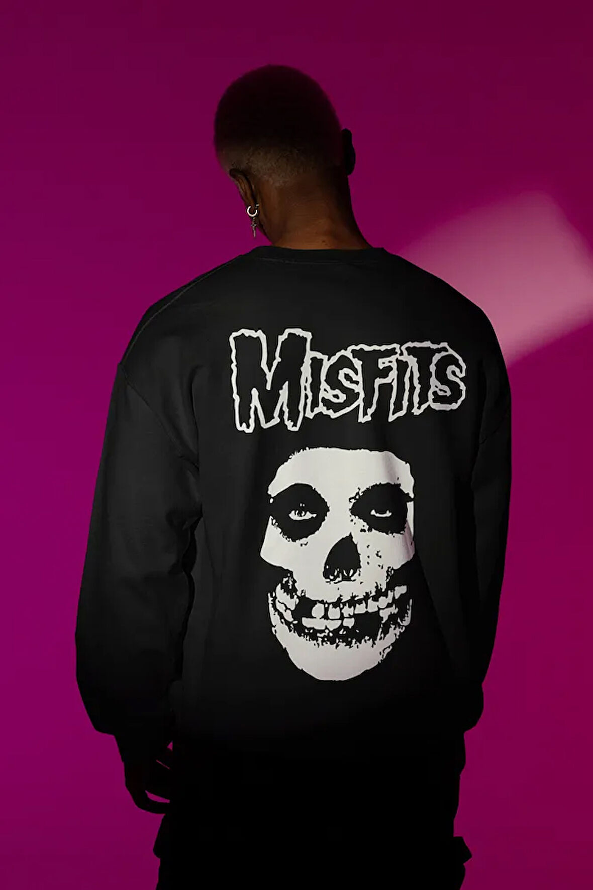Misfits Müzik Grubu Baskılı Unisex Oversize Sweatshirt