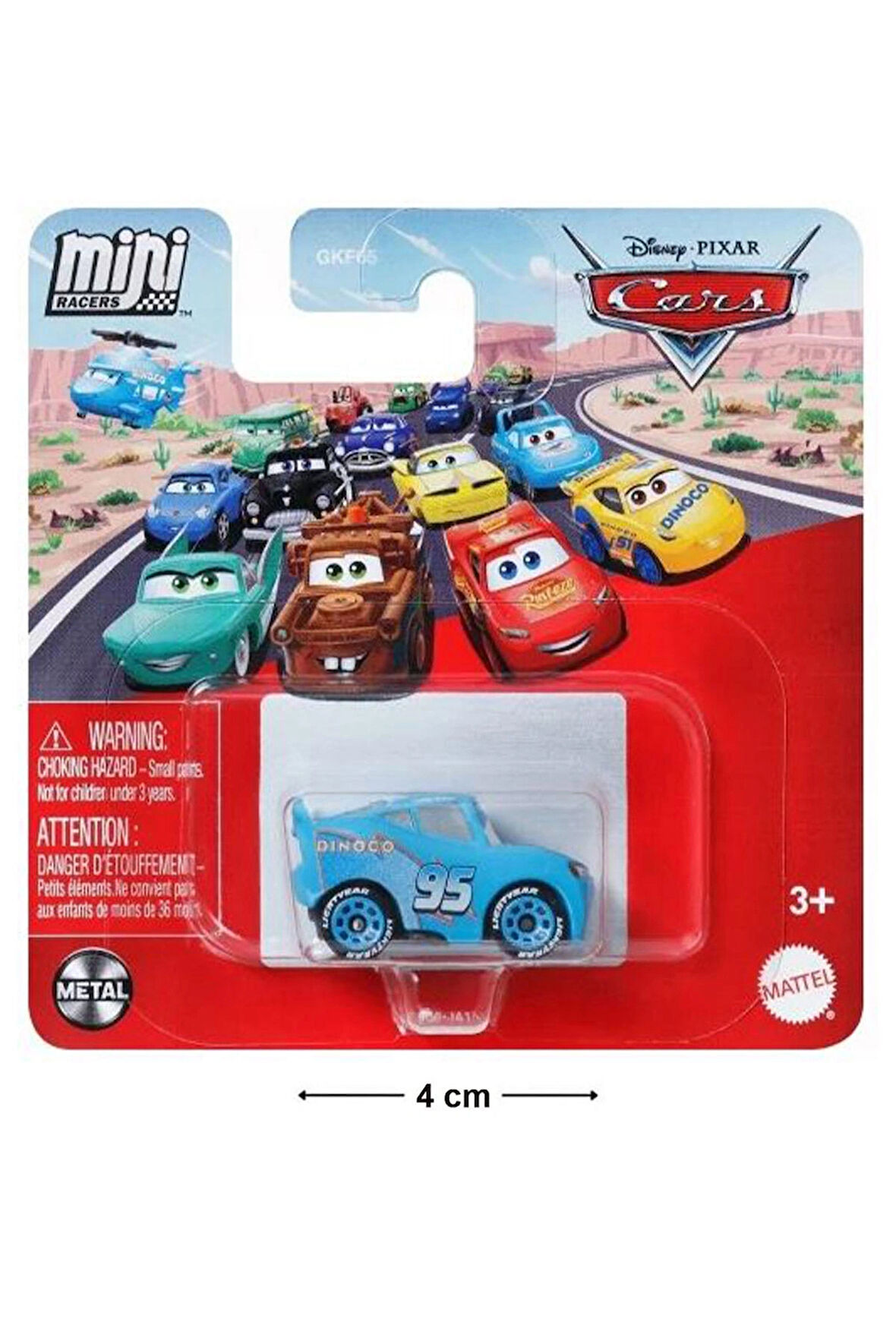 Disney Pixar Cars - Mini Racers - Dinoco Lightning Mcqueen
