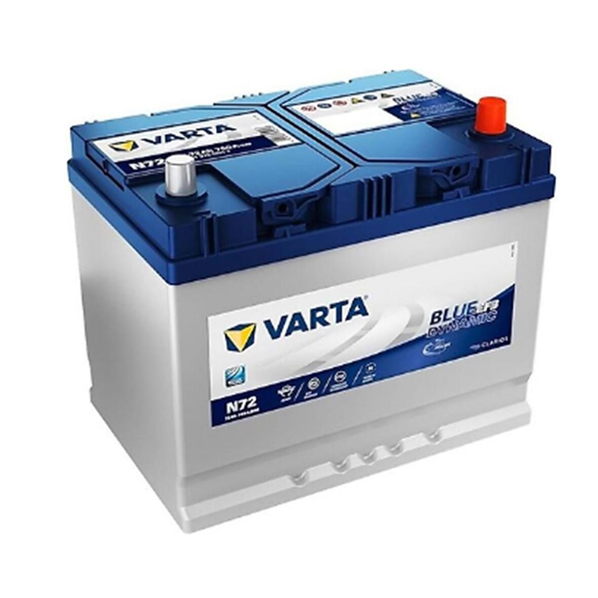 Varta Akü 12V 72 Ah Amper 760A Start-Stop Efb Blue Dynamic N72 ...