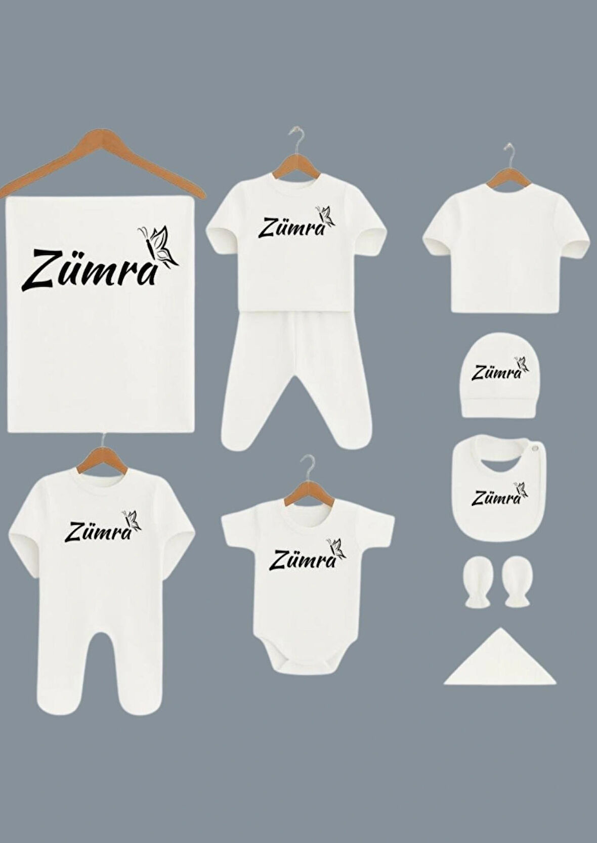 zümra isimli yenidoğan seti