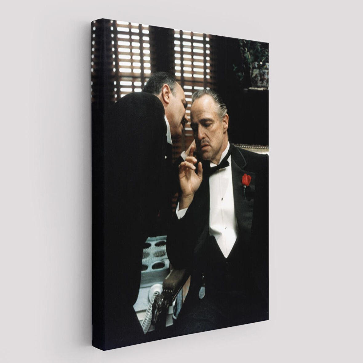 The Godfather Kanvas Tablo, Vito Corleone Film Sahnesi Kanvas Tablo-5279