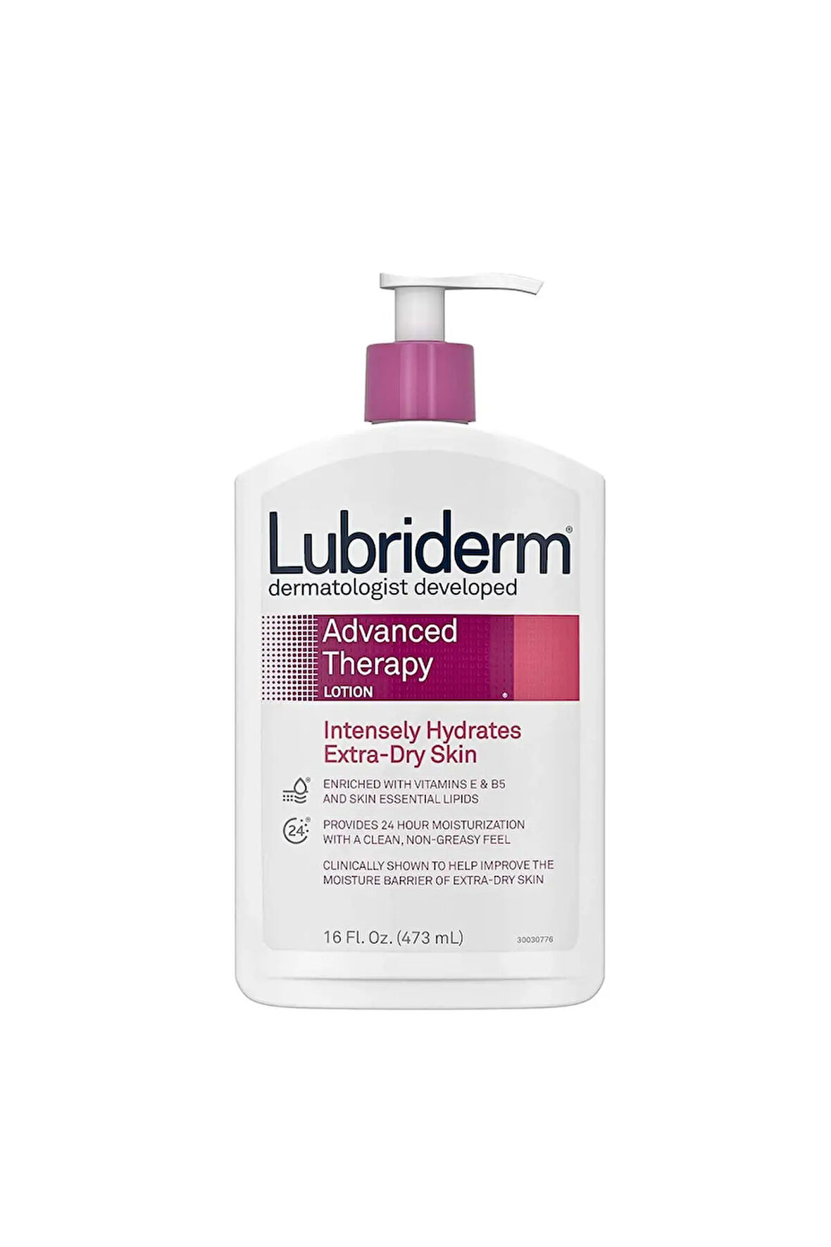 Lubriderm Advanced Therapy Pro Vitamin B5 (Ekstra Kuru Ciltler İçin) Kokusuz Nemlendirici Vücut Losyonu 16oz 473ml