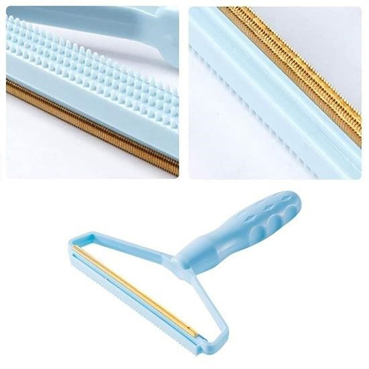 caselka® Çift Taraflı Elbise Kazak Plastik Kumaş Tüy Alma ve Tiftik Temizleyici Toplayıcı Taşınabilir