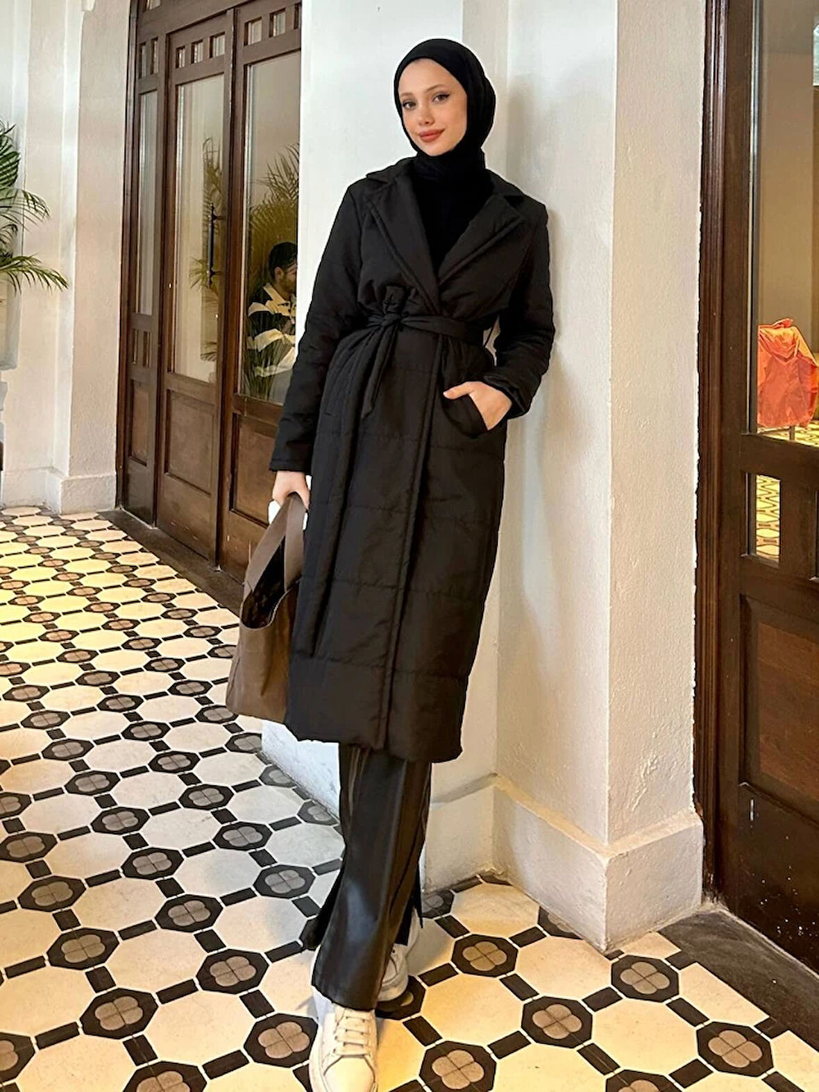 Calypso Capitone Kumaş Trençkot TNS-4346