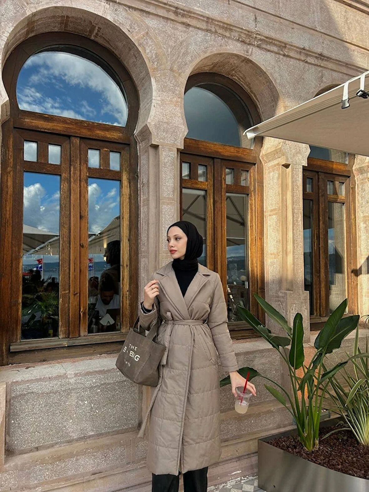 Calypso Capitone Kumaş Trençkot TNS-4346