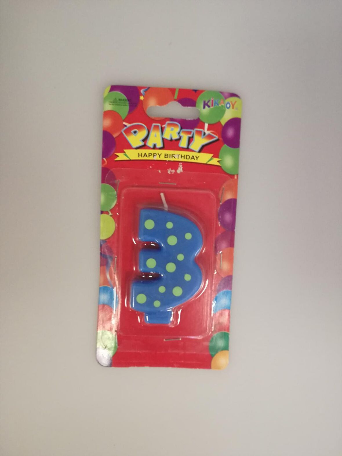 PASTA MUMU RAKAM 3 MAVİ PUANLI