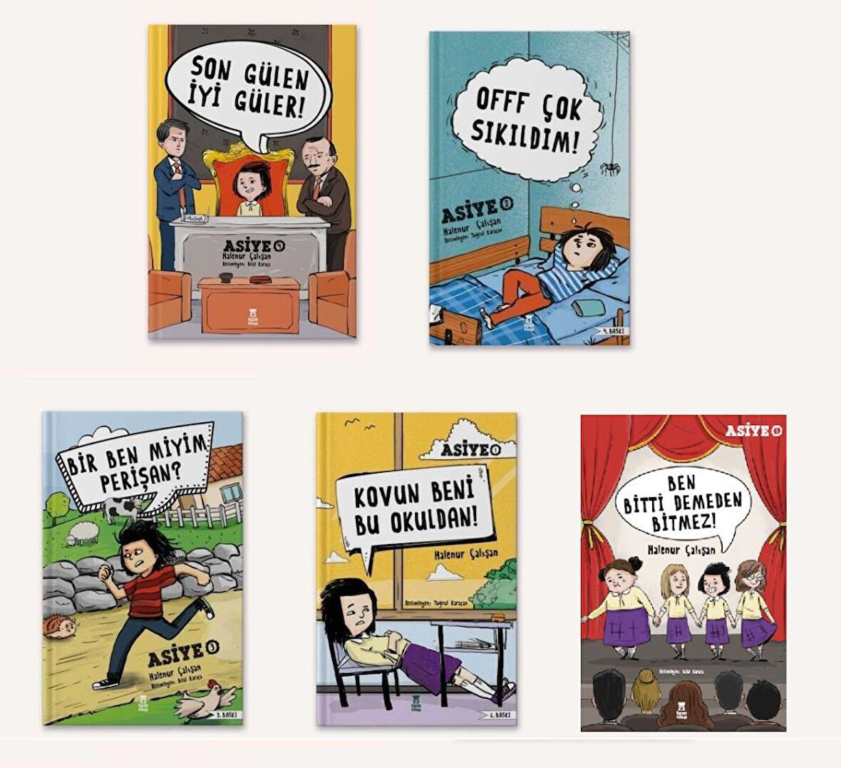 Halenur Çalışan Asiye Seti 5 Kitap