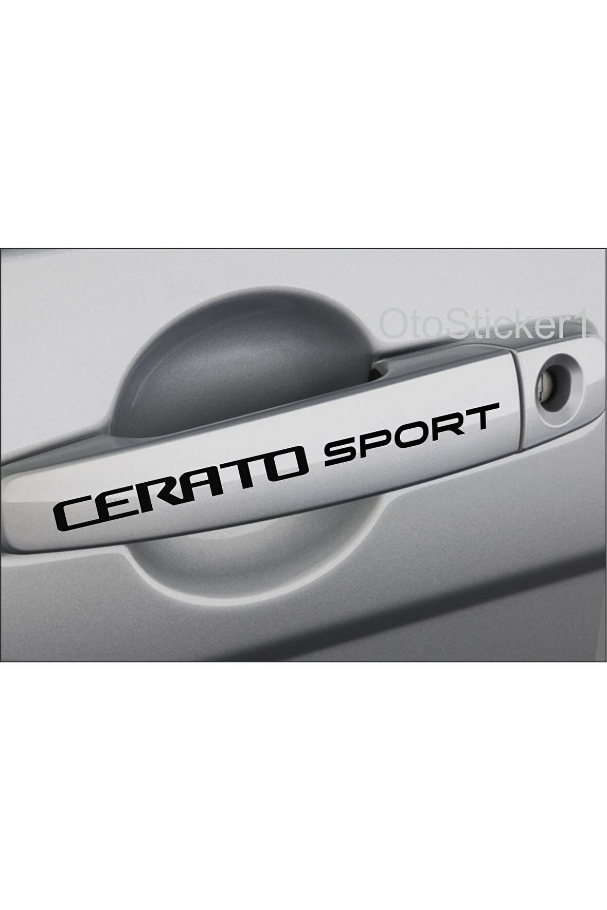 Kia Cerato Sport Kapı Kolu Sticker Set 8 Adet 10 x 1,5 Cm