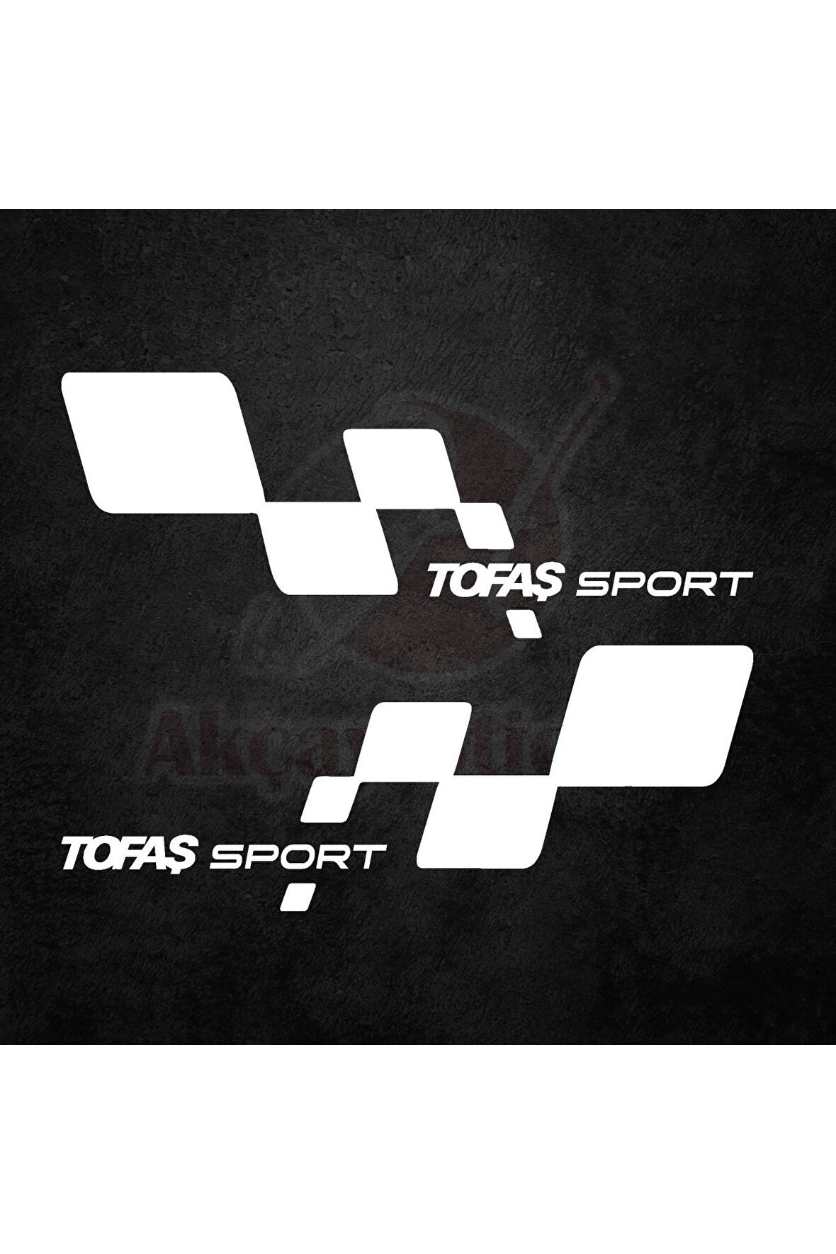 Tofaş Sport Kapı Altı Sag Sol Takım Set Oto Sticker Beyaz 30 x 11 Cm