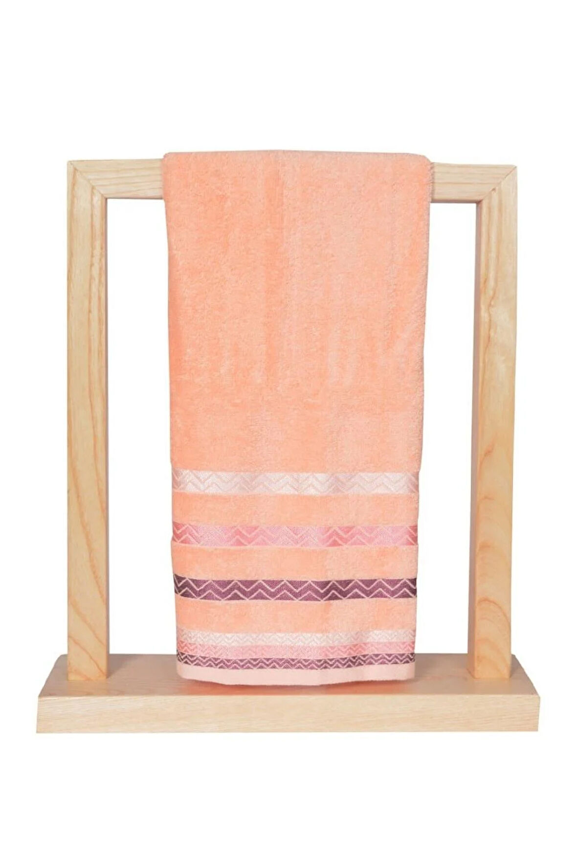 Vos Versa Bursa Varak Serisi 50x90cm %100 Pamuk Yüz Havlusu Somon VVHM0019