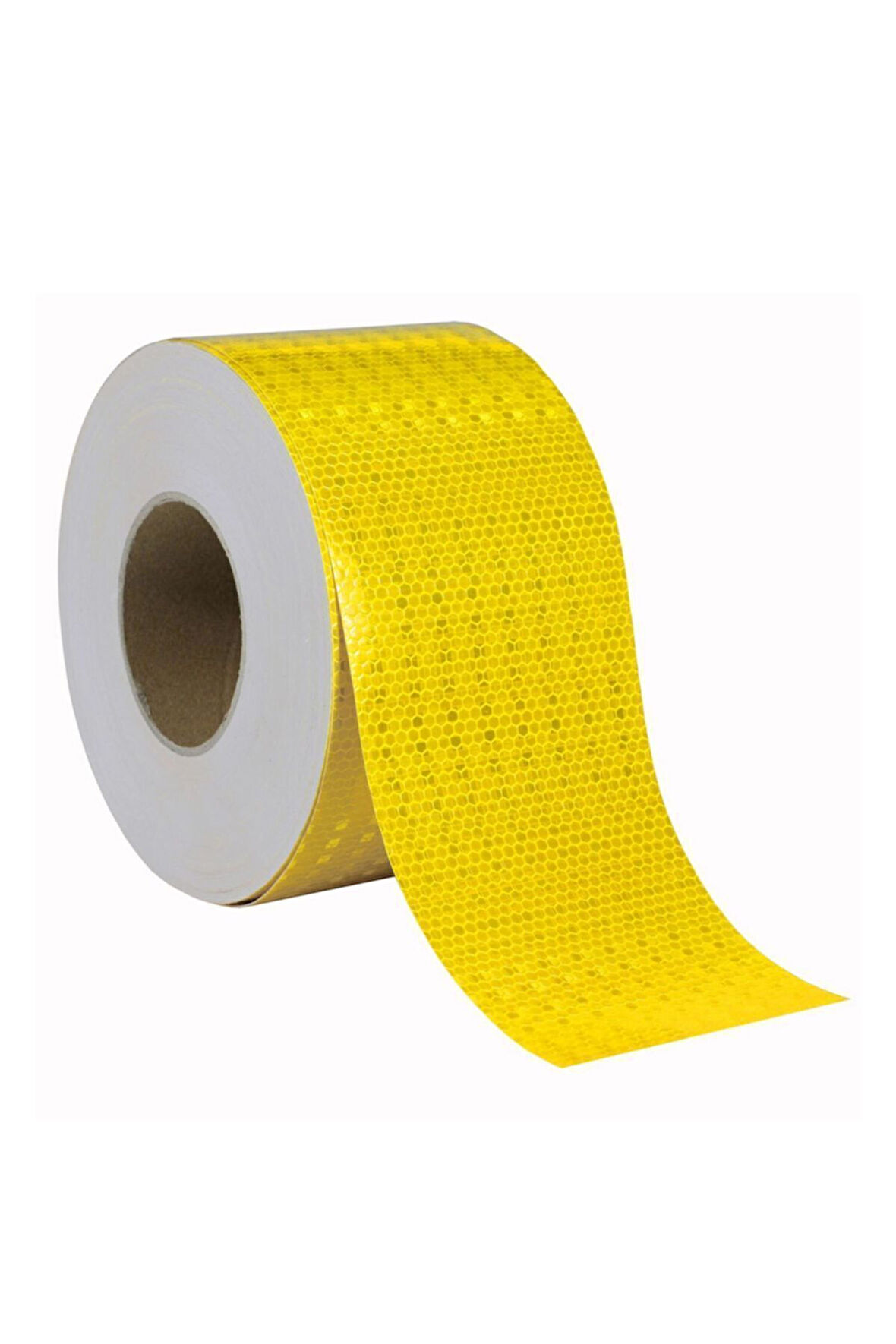 46 Mt Reflektörlü Araç Oto Kamyon Dış Aksesuar Reflektif Fosforlu Şerit Bant 10 Cm Sarı Ikaz Bandı