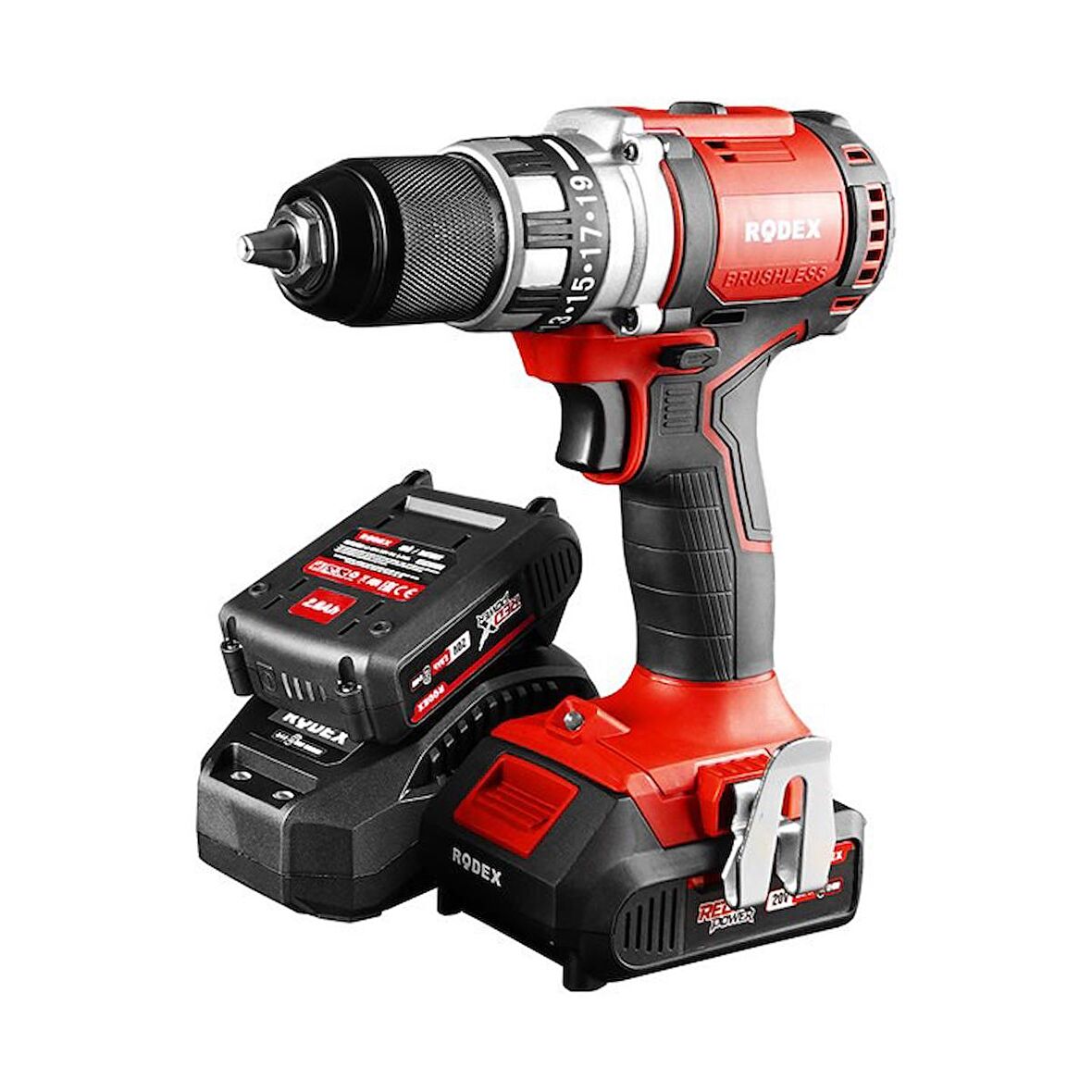 Rodex RPX2350F 20 Volt Kırmızı Devir Ayarlı Matkap