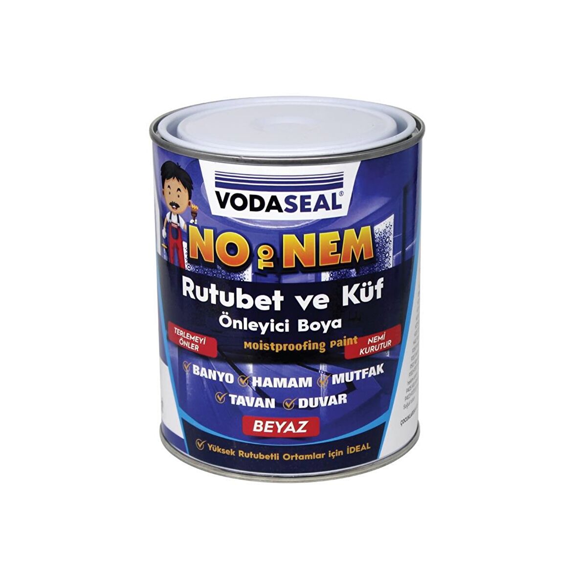 Vodaseal No To Nem Rutubet ve Küf Önleyici Boya 1 Kg Beyaz