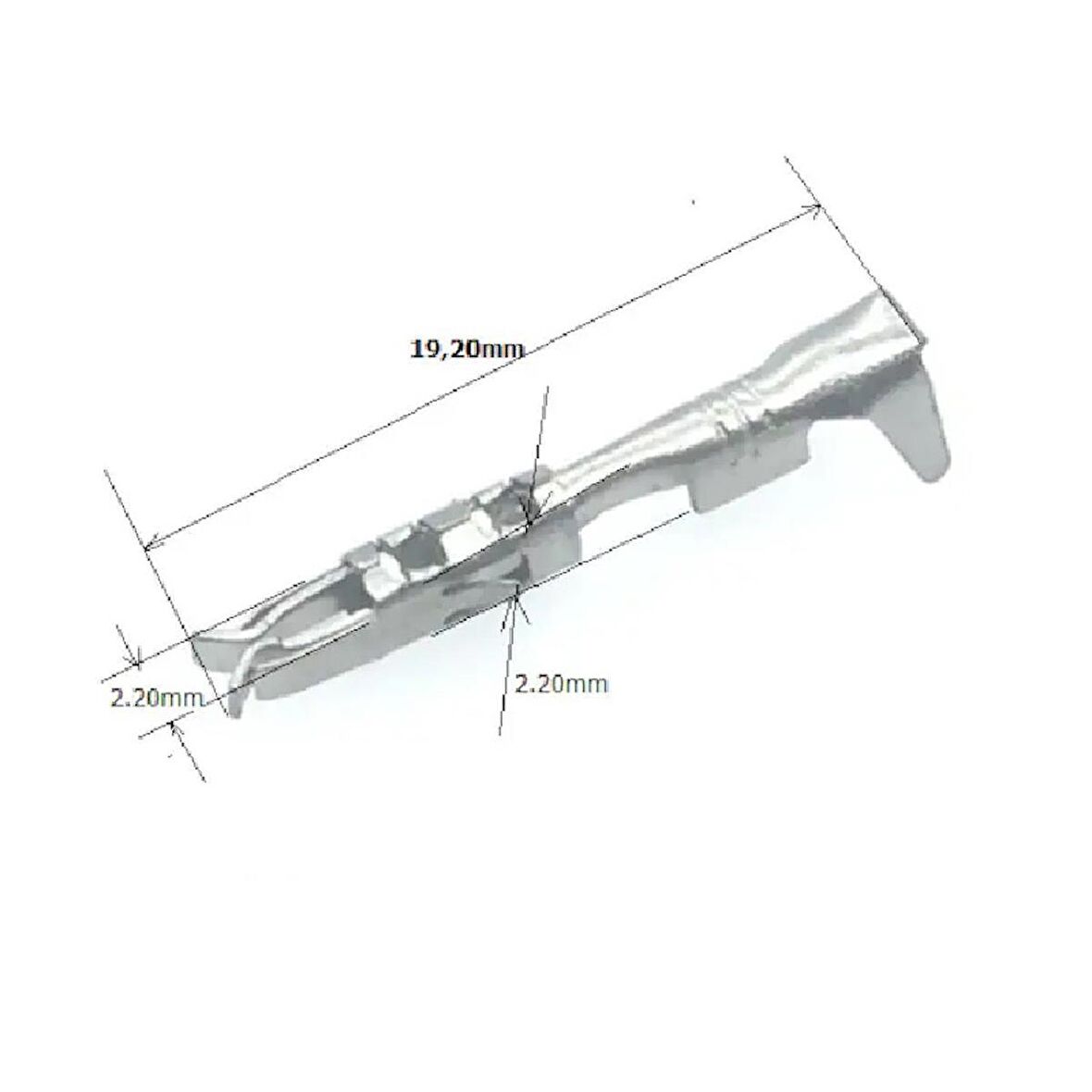 Fiatextra 100Adet Otomobil Body Soket Pin (19.2x2.2x2.2mm)