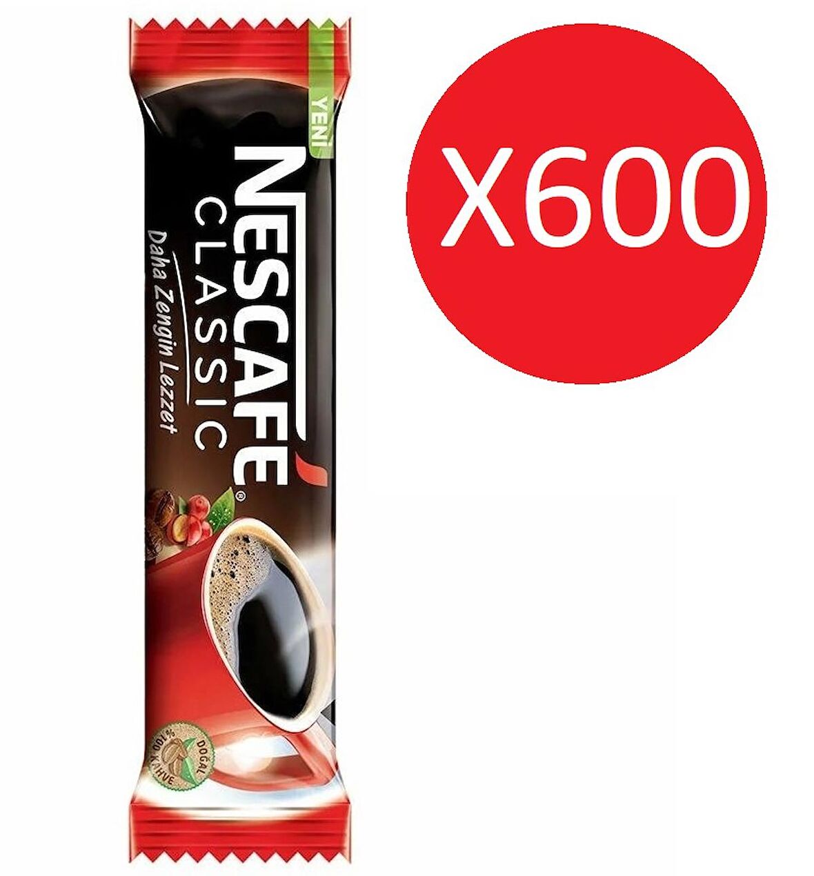 Nescafe Klasik Daha Zengin Lezzet 2 gr 600'lü Hazır Kahve