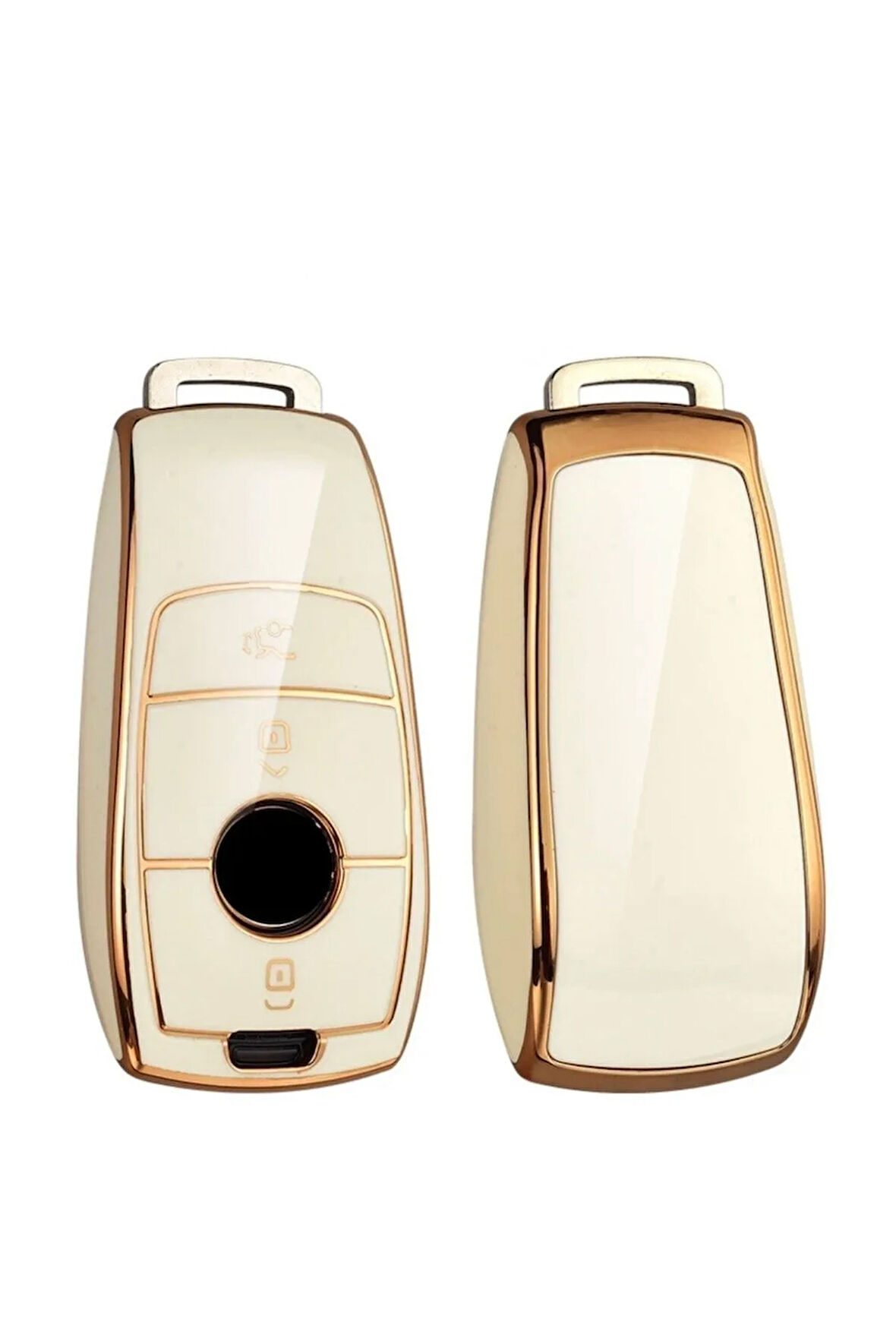 Mercedes Benz W176 Gold Anahtar Kılıfı Beyaz Renk