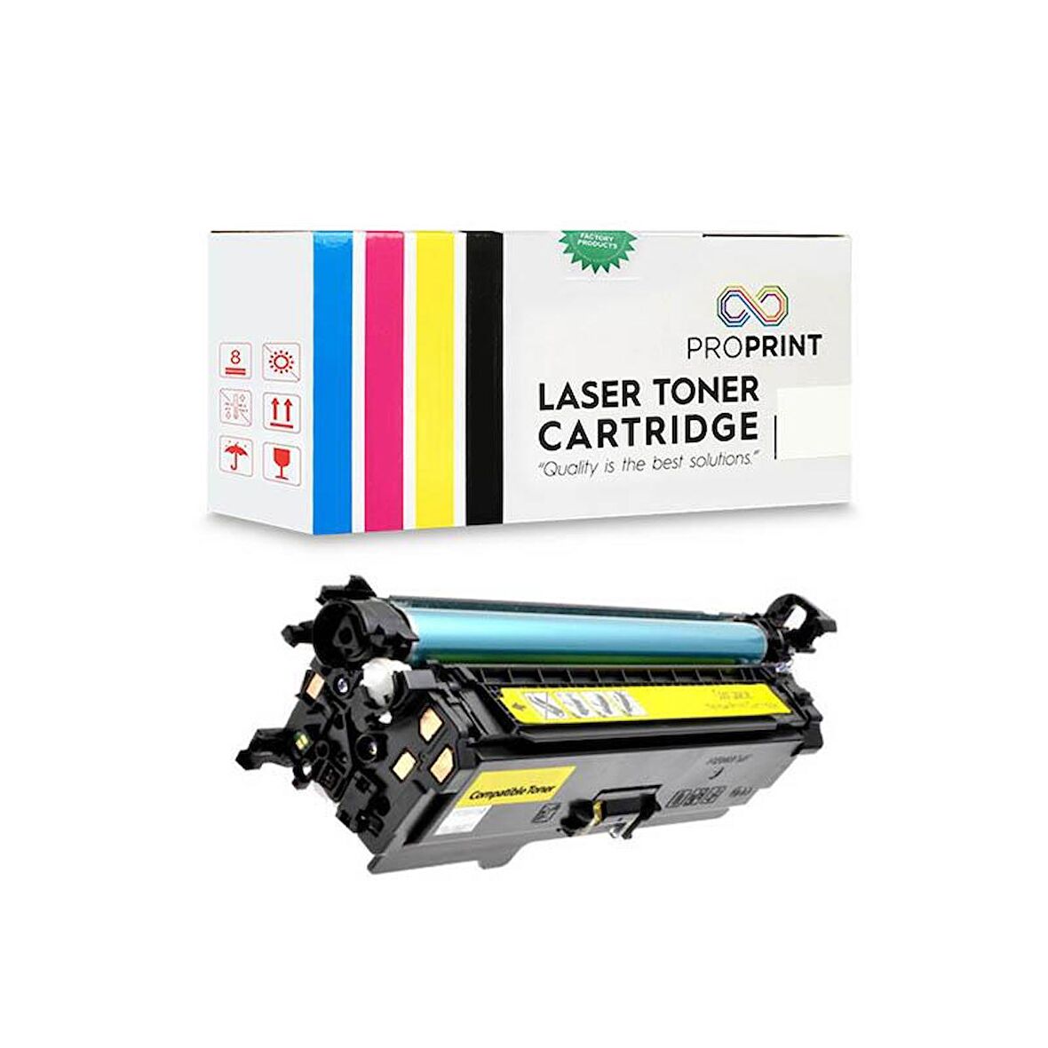 HP 648A-CE262A 11.000 Sayfa Sarı Muadil Toner-HP CM4540- CM4540f