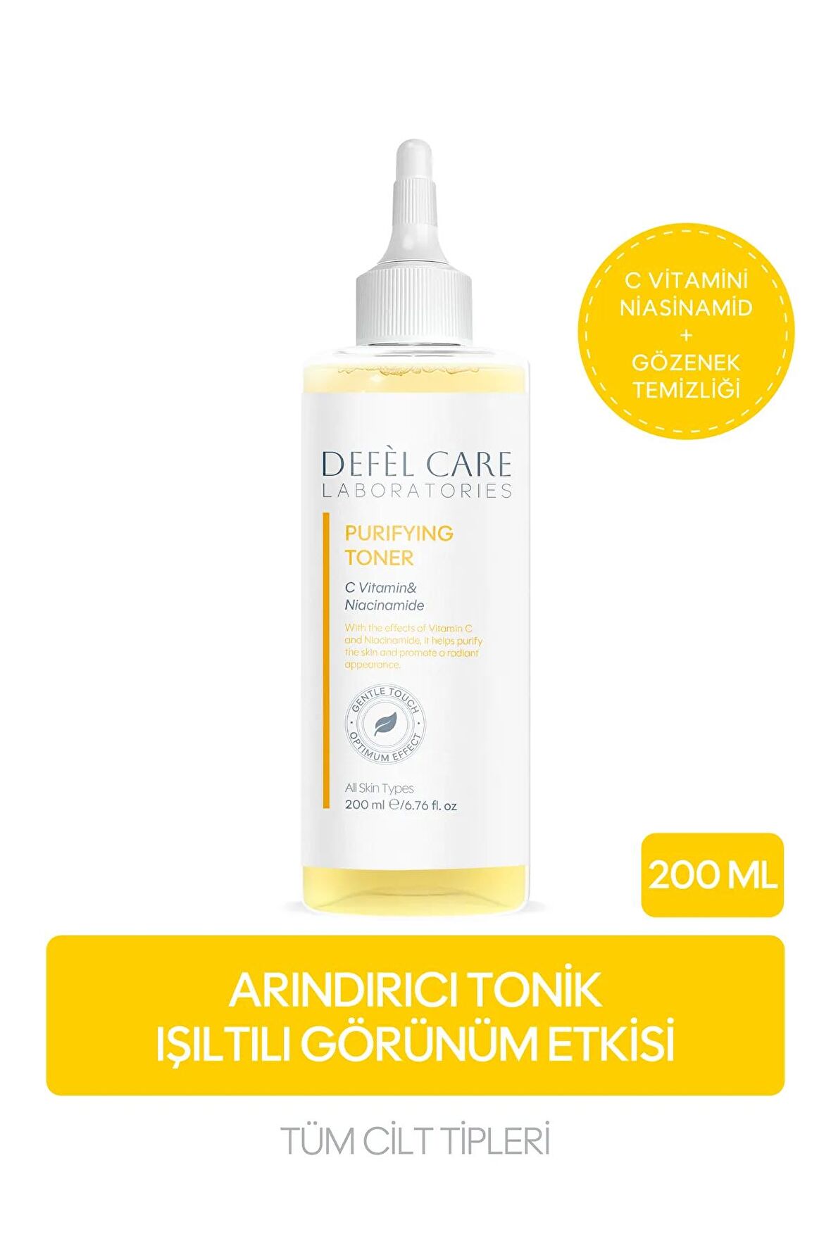 Arındırıcı Tonik – Arındırıcı ve Işıltı Veren Günlük Cilt Bakım Toniği (200 ml)