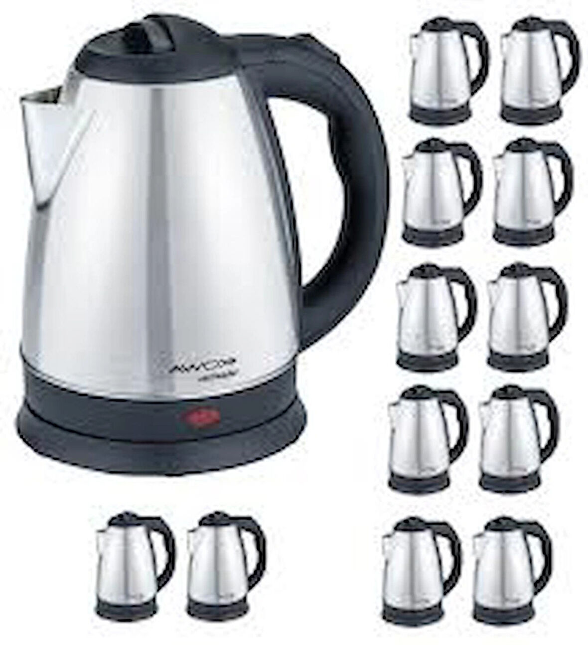 AWOX Armada Ketle ( 12 adet) 1800 ML Paslanmaz Çelik Su Isıtıcı 1800