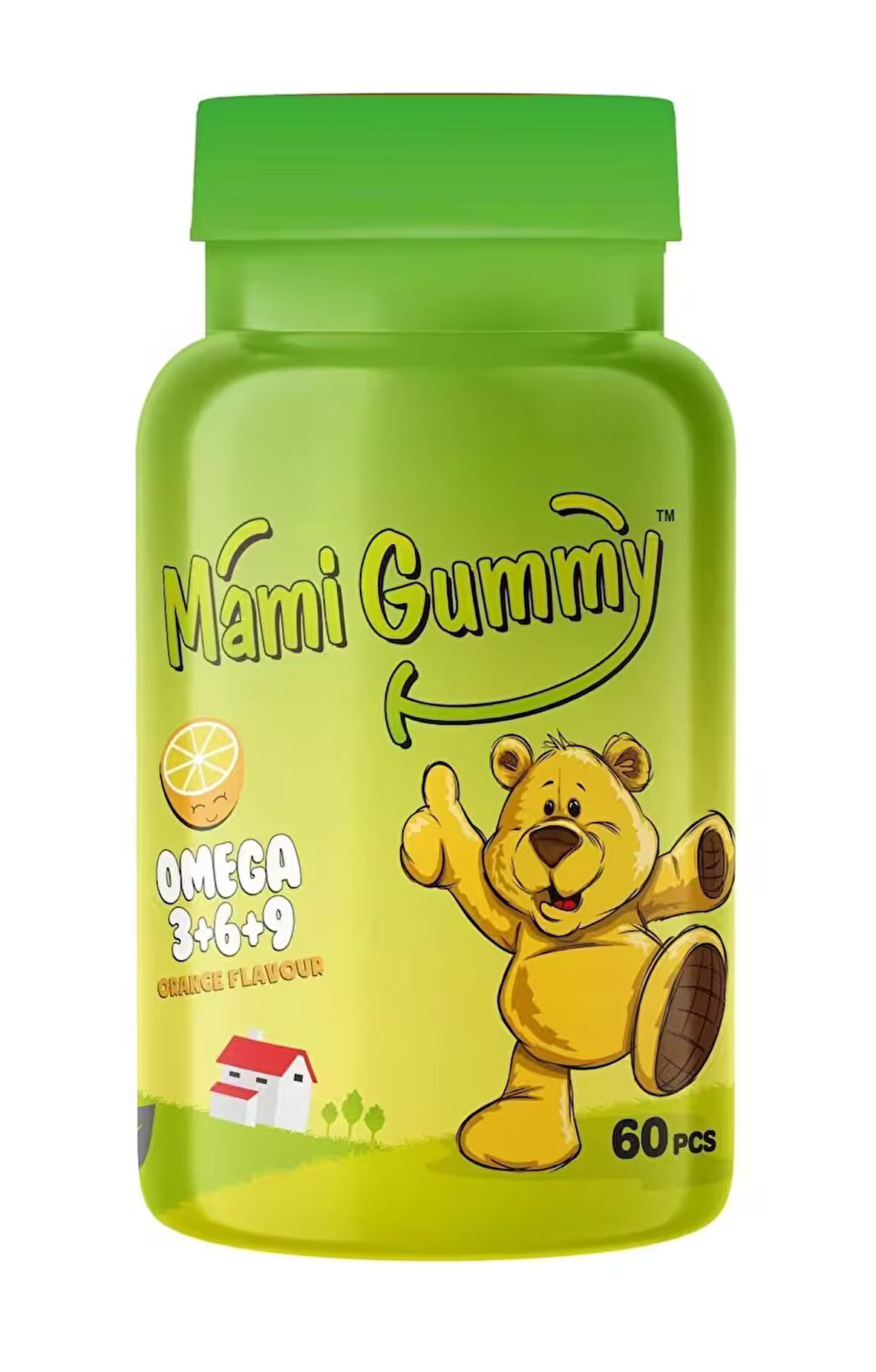 Mamigummy Kids Gummies Omega 3 6 9 60 Adet Çiğnenebilir Gummy Portakal Aromalı