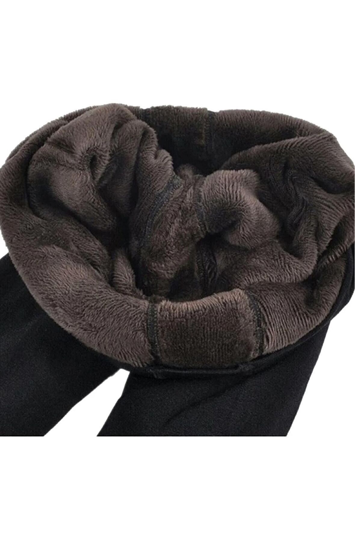 Kadın Siyah Kışlık Içi Peluşlu Termal Tayt