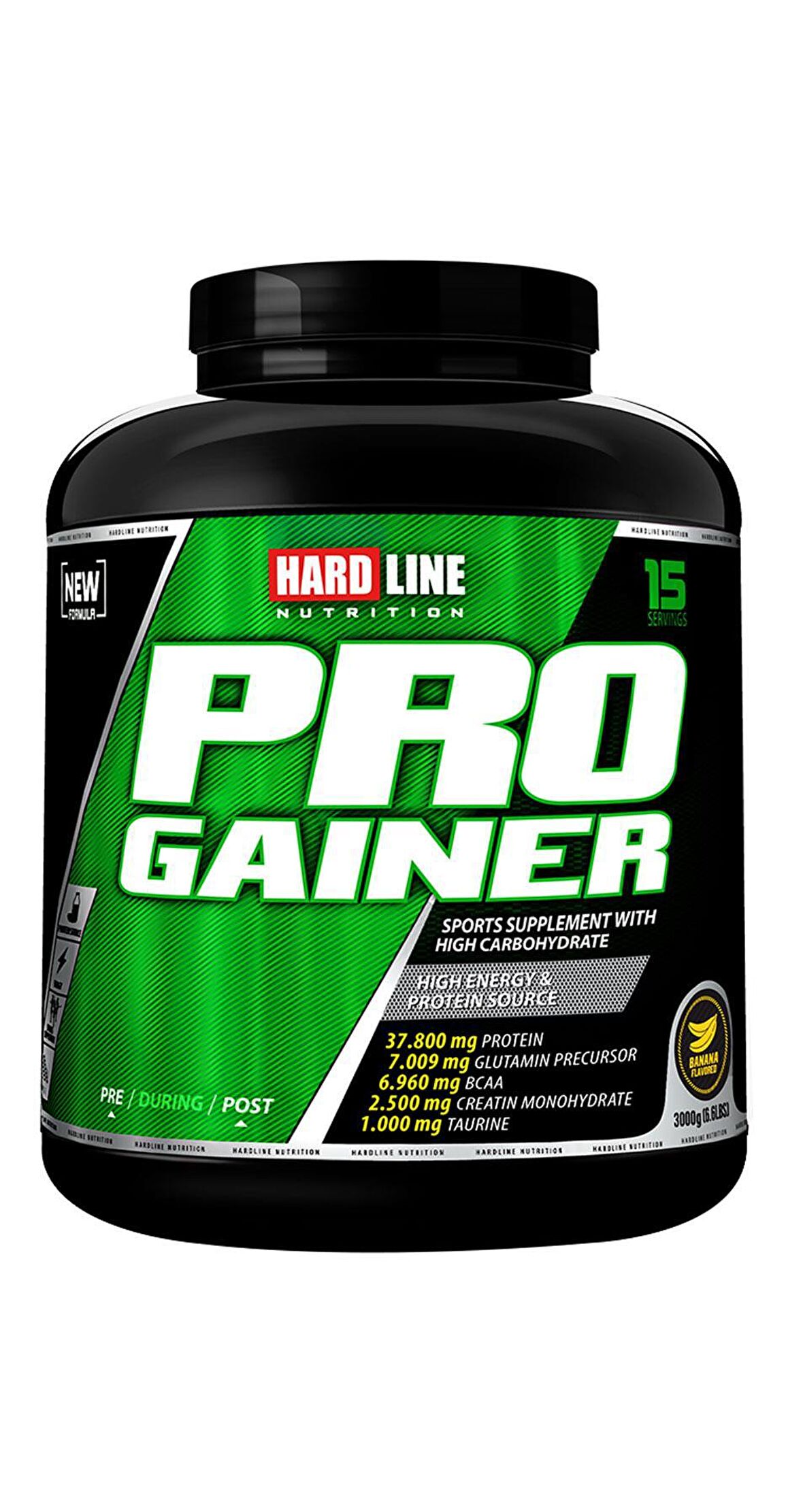 Hardline Nutrition Progainer 3000 Gr 15 Servis Muz Aromalı