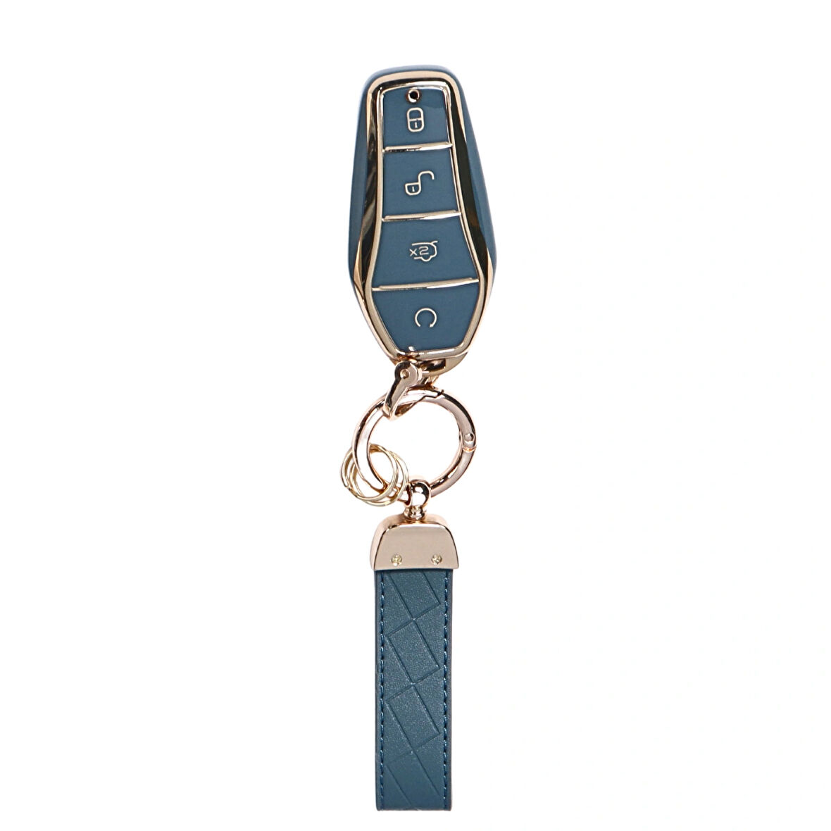 BYD SEAL U/ AWD / ATTO 3/HAN/DOLPHİN Uyumlu Anahtar Kılıfı MAVİ