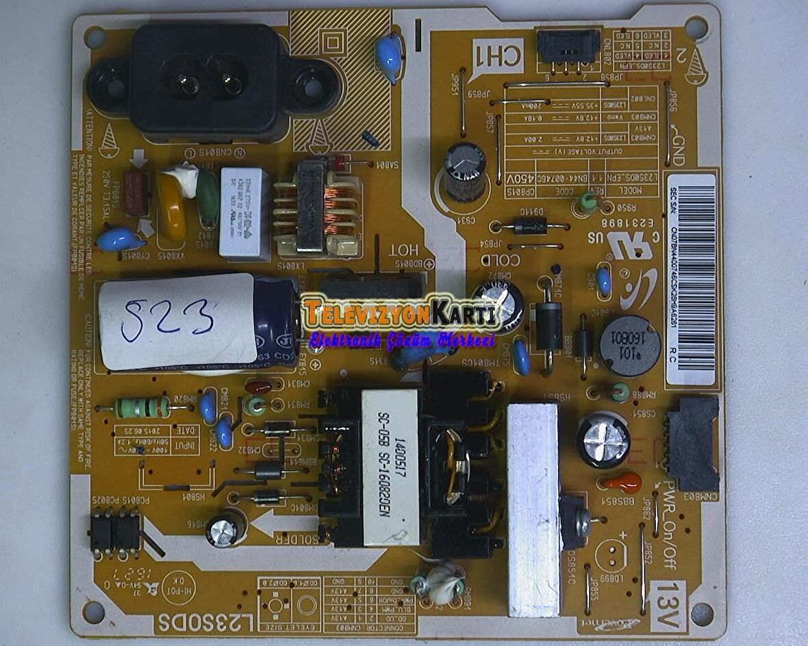 BN44-00746C, PD22A0_BPNVC, SAMSUNG LT22A3000EW, Power Board, Besleme, Samsung